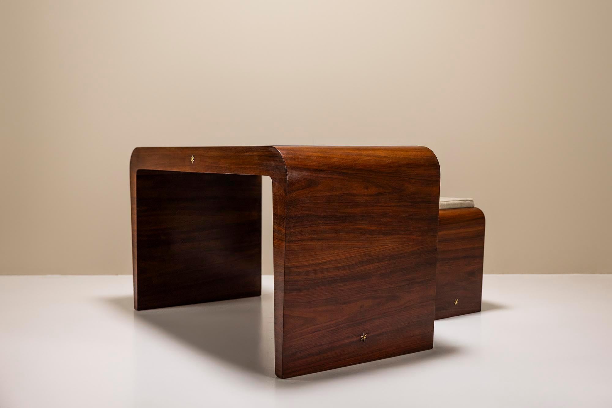 Desk and Stool by Gio Ponti for Fontana Arte, Italy 1938 For Sale 10