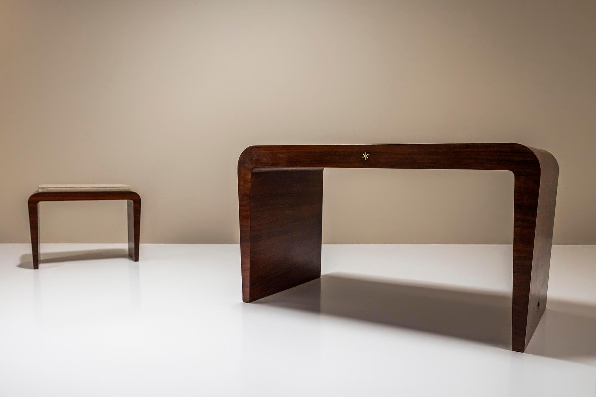 Desk and Stool by Gio Ponti for Fontana Arte, Italy 1938 For Sale 12