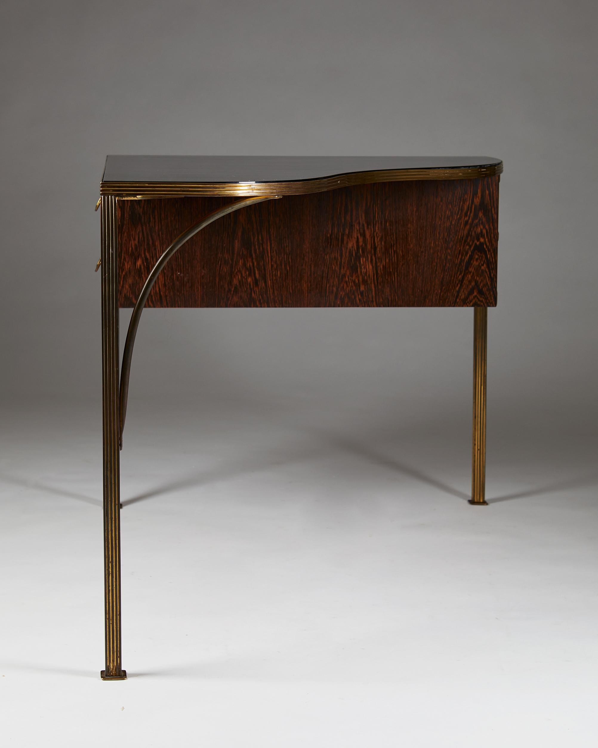 Desk, Anonymous for Lysberg, Hansen & Therp, Denmark, 1940s-1950s In Excellent Condition In Stockholm, SE