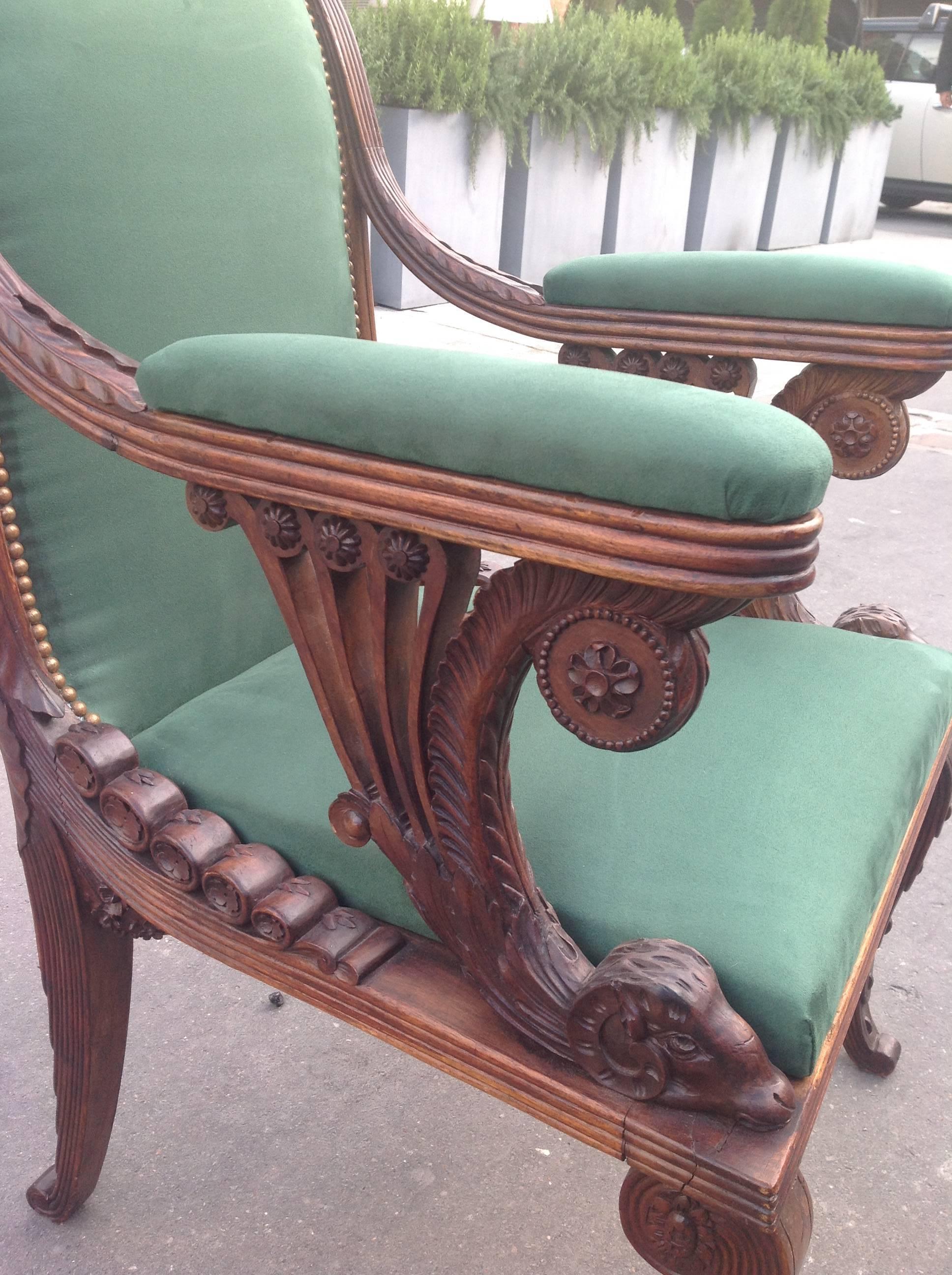 French Desk Armchair 19th Century For Sale