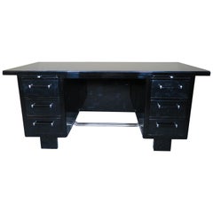 black lacquer desk Desk Art Deco Black Lacquer