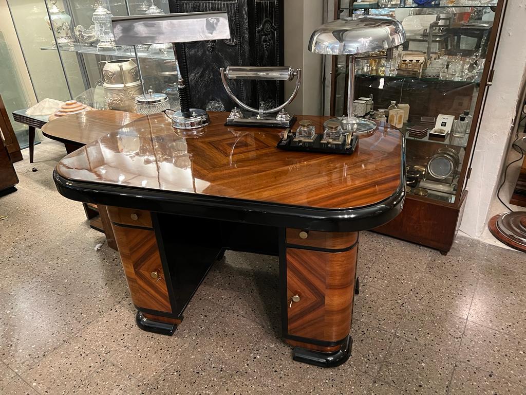Desk Art Deco in Wood, 1930, Made in France For Sale 13