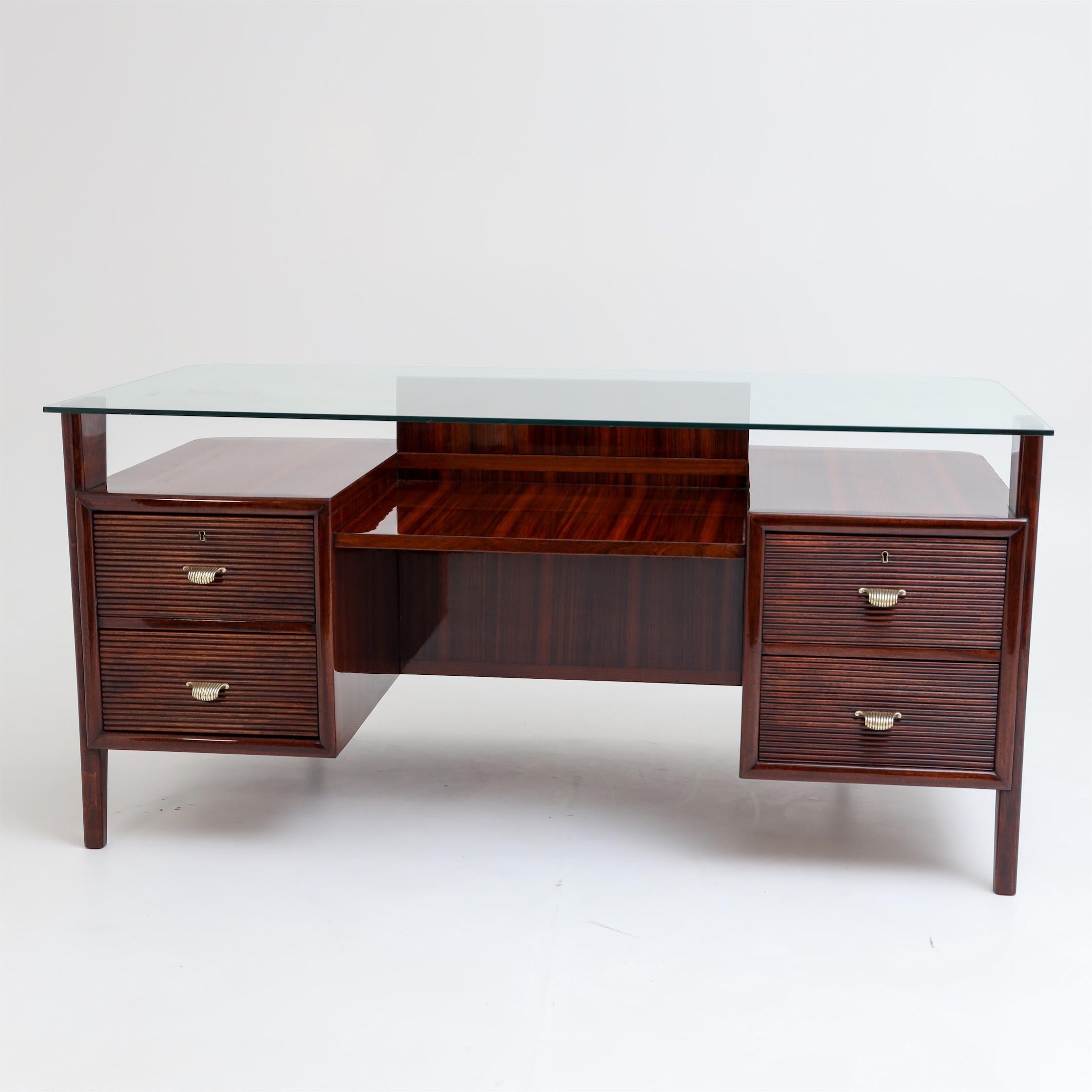 Mid-Century Modern Desk, Attributed to Paolo Buffa, Italy, 1950s