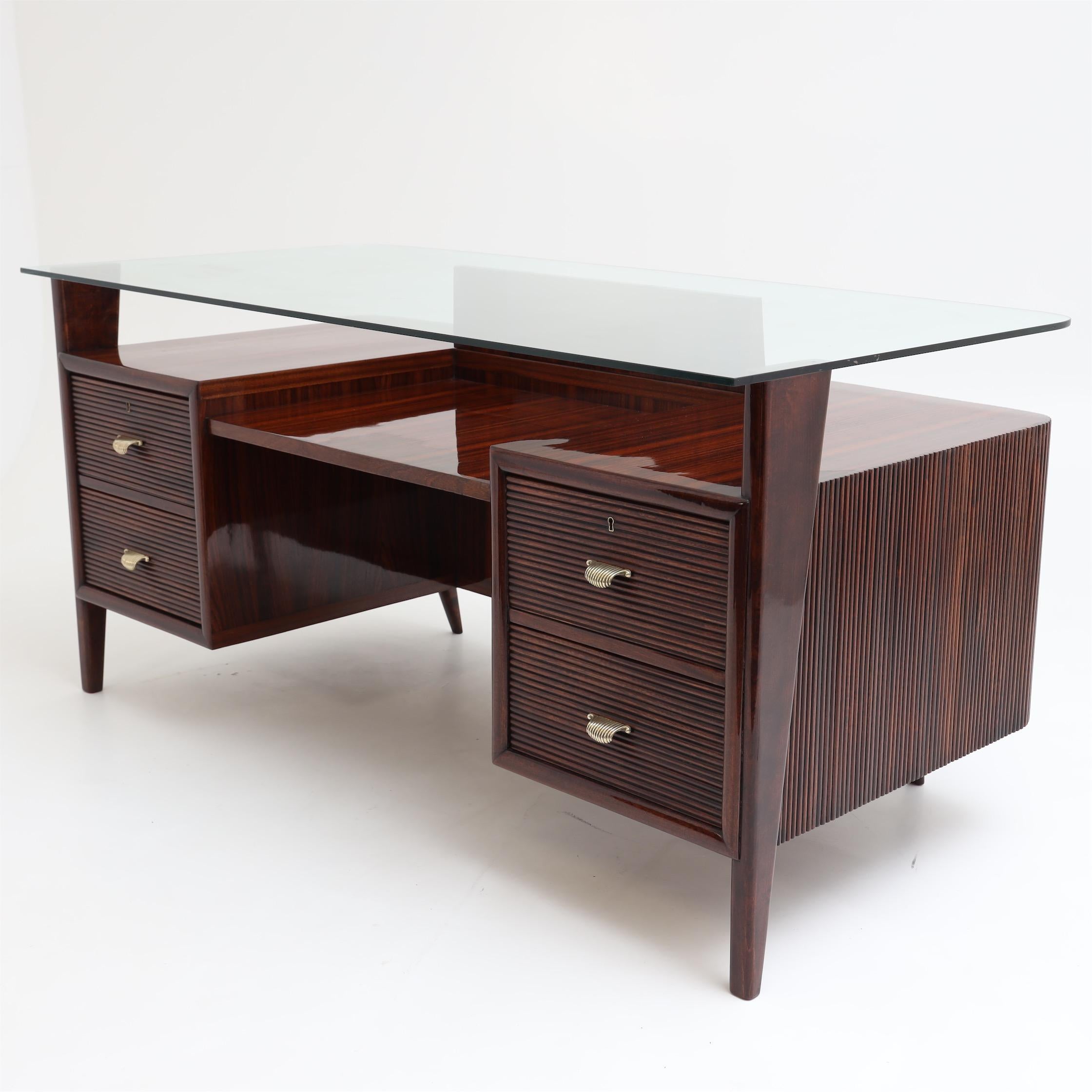 Mid-20th Century Desk, Attributed to Paolo Buffa, Italy, 1950s