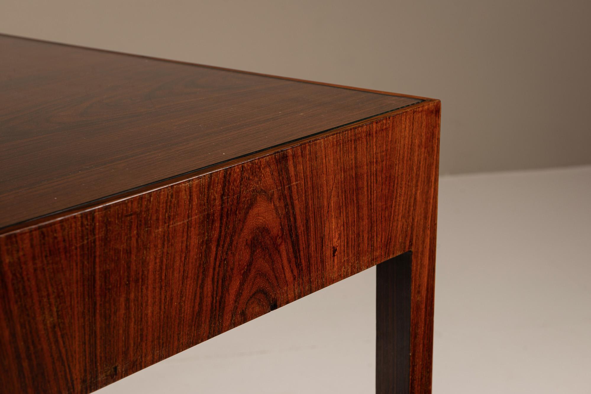 Bureau attr. à Vittorio Dassi en bois de rose, Italie 1939 en vente 6