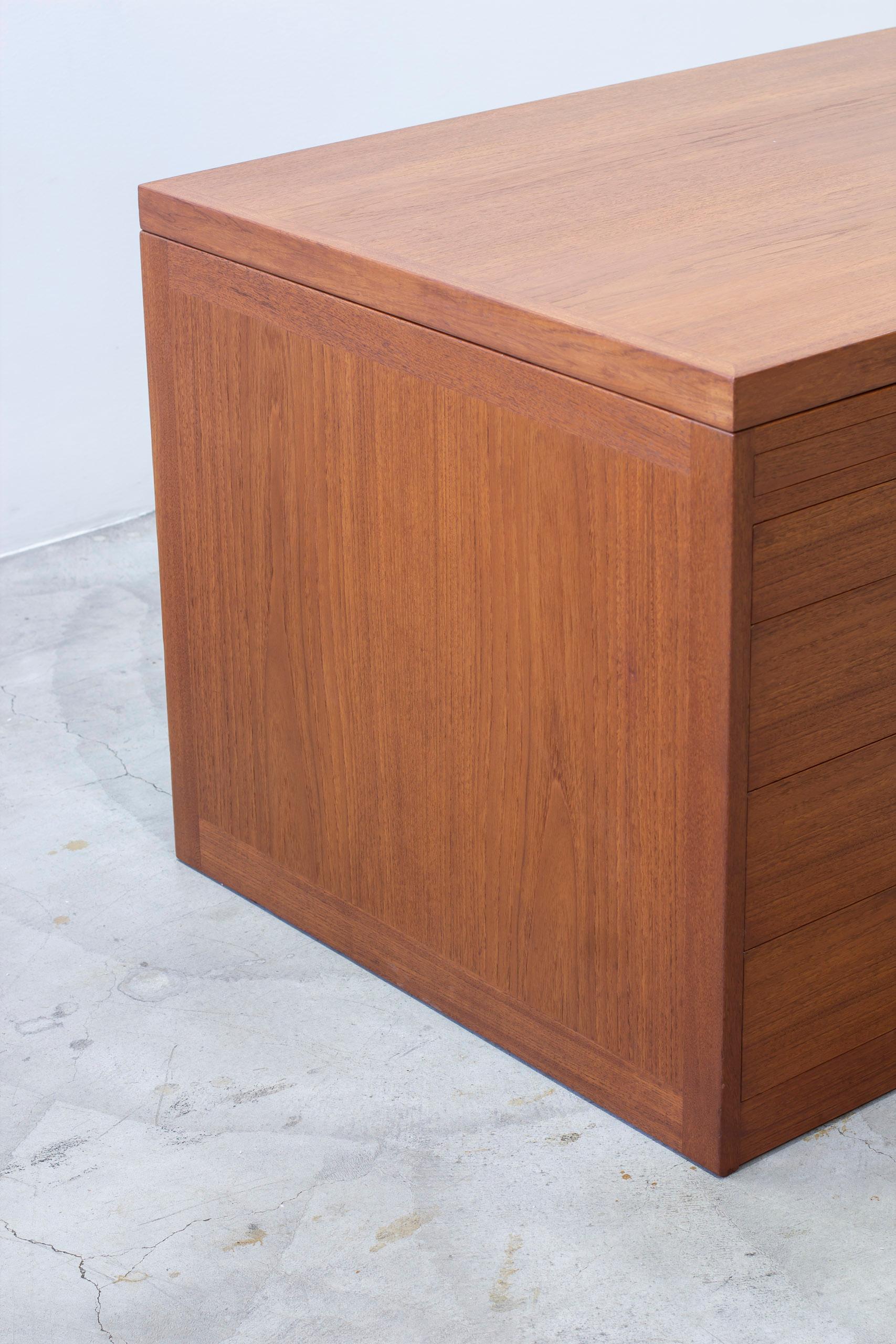 Brass Desk BM-66 by Børge Mogensen, Produced by P. Lauritsen & Søn in Denmark No. 2 For Sale