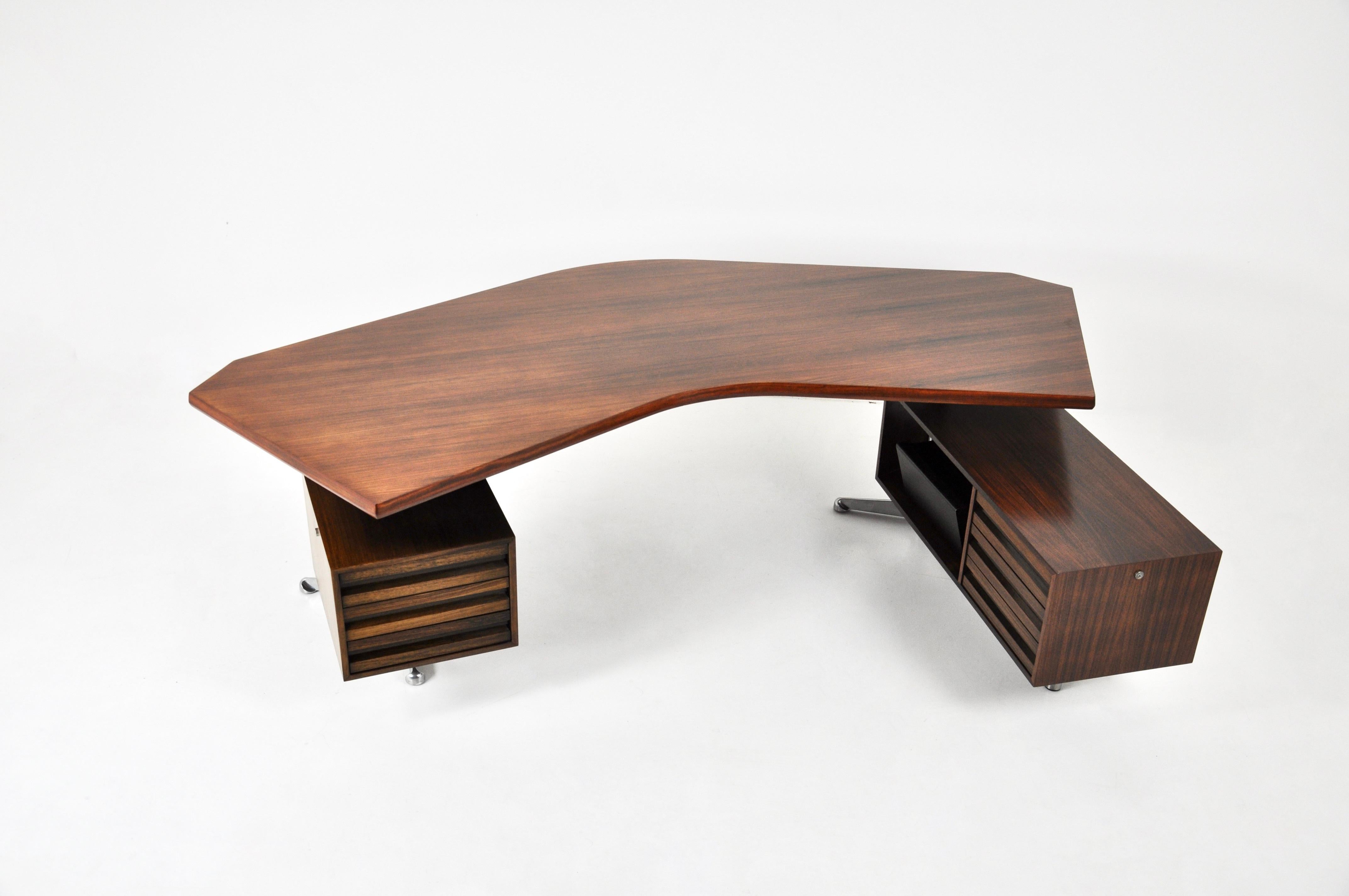 Mid-Century Modern Desk Boomerang by Osvaldo Borsani for Tecno, 1960s