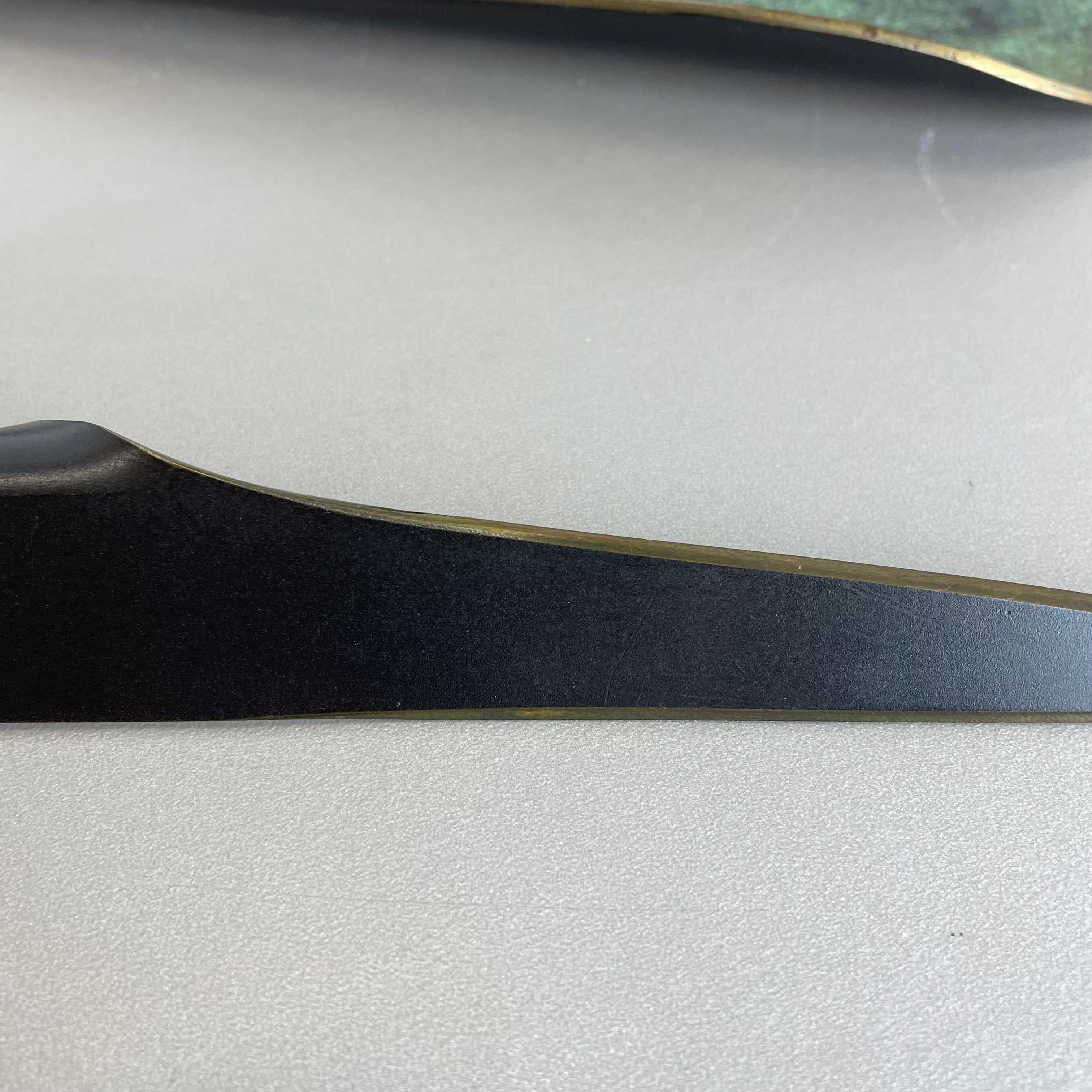 desk Brass Shell Plate and Letter Opener Auböck Hagenauer Era, Germany, 1950s For Sale 4