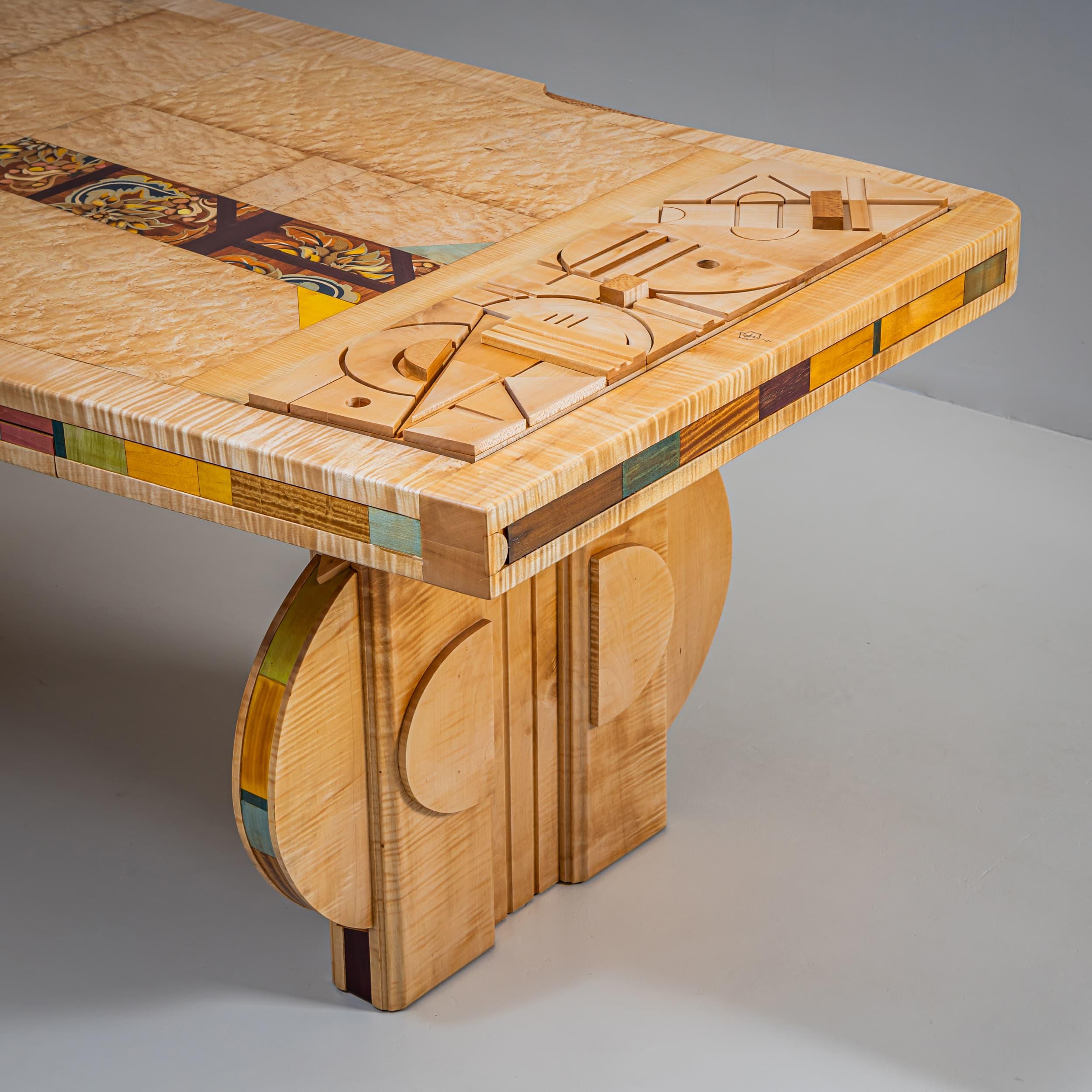 Schreibtisch von Alain François, Frankreich (Holz) im Angebot