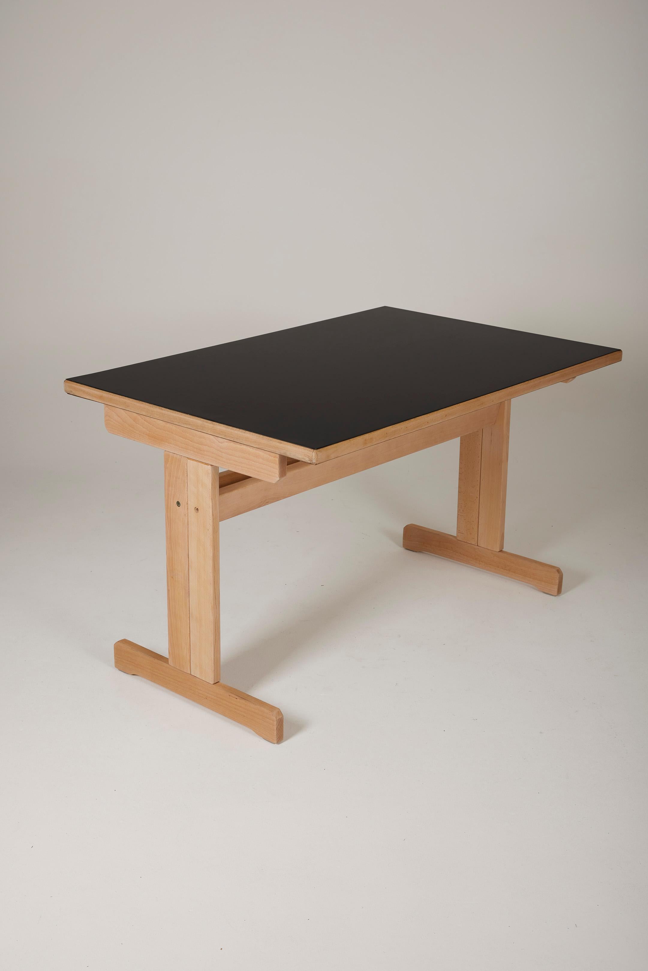 Desk by André Sornay, 1960s In Good Condition In PARIS, FR