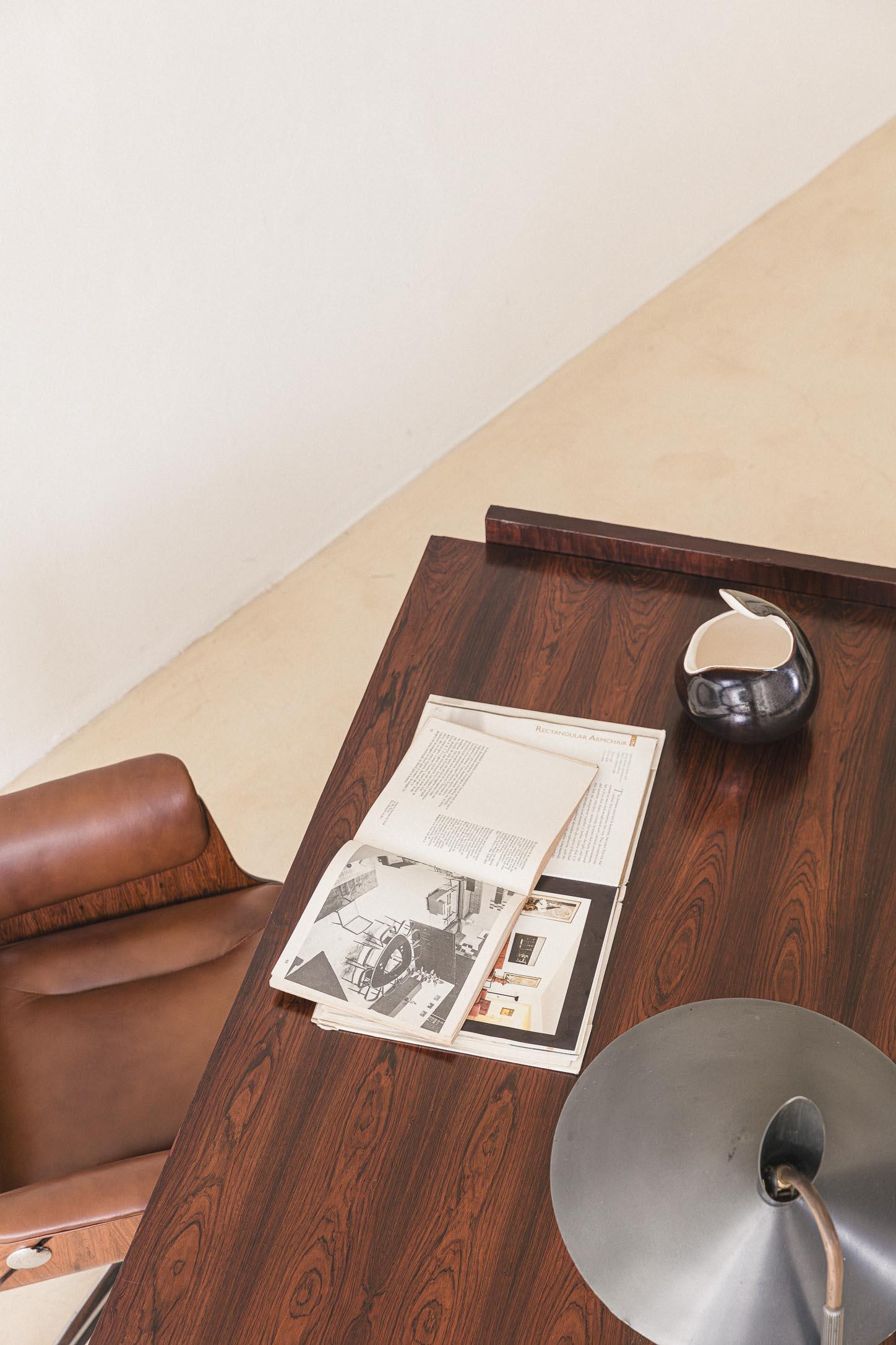 Desk by Celina Decorações, Solid Rosewood, Brazilian Midcentury, 1960s For Sale 4