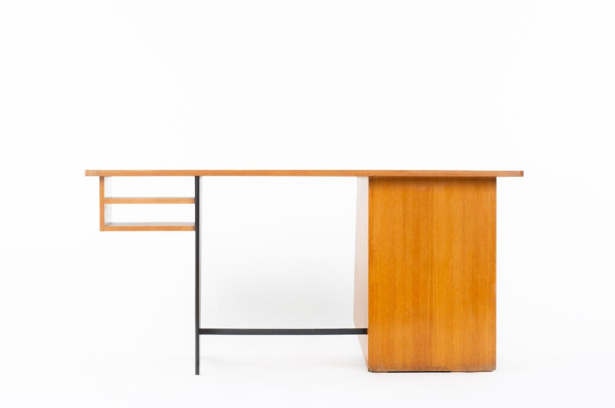 Desk by Claude Vassal for Magasin Pilote 1955 In Good Condition In JASSANS-RIOTTIER, FR