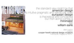 Scrivania del minimalista americano William Earle del Cooper-Hewitt National Design Museum