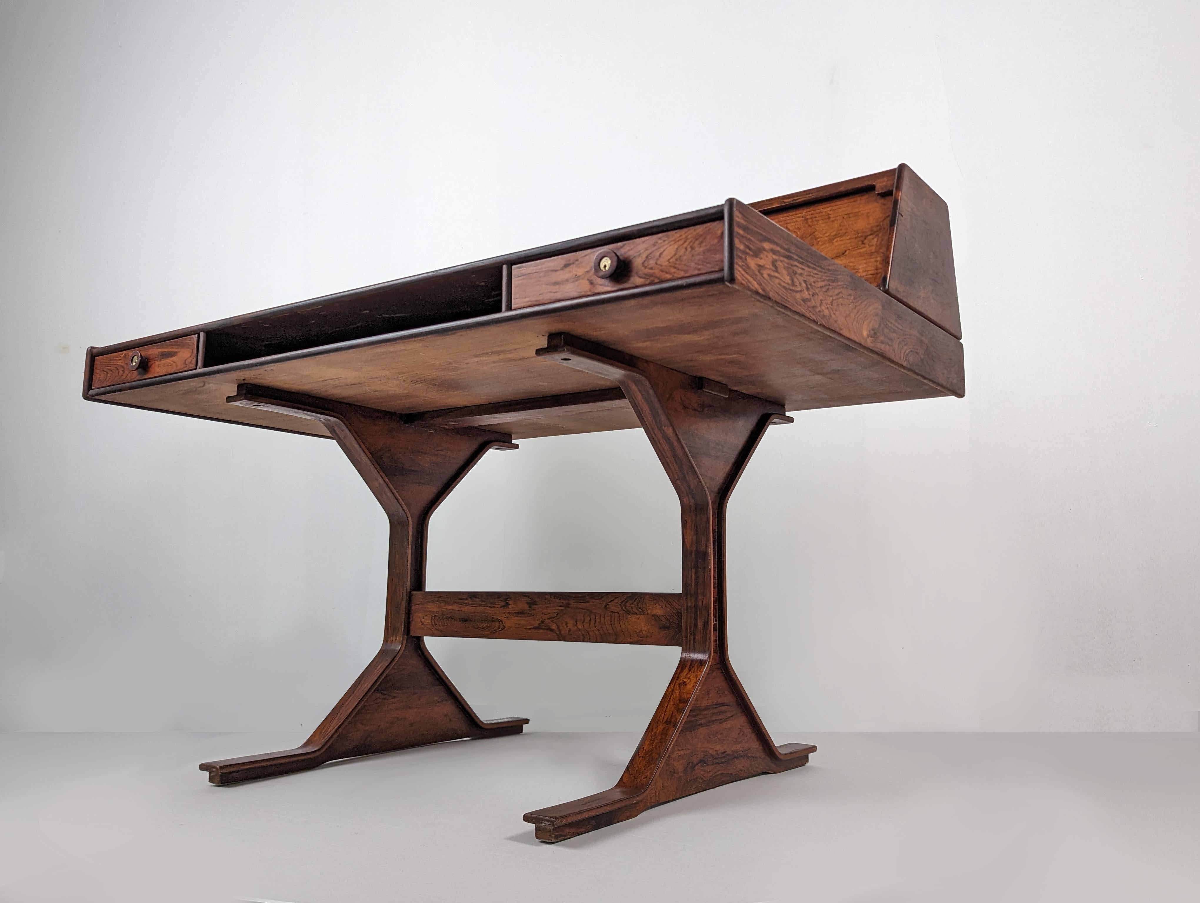 Italian Desk by Gianfranco Frattini, Italy 1950s For Sale