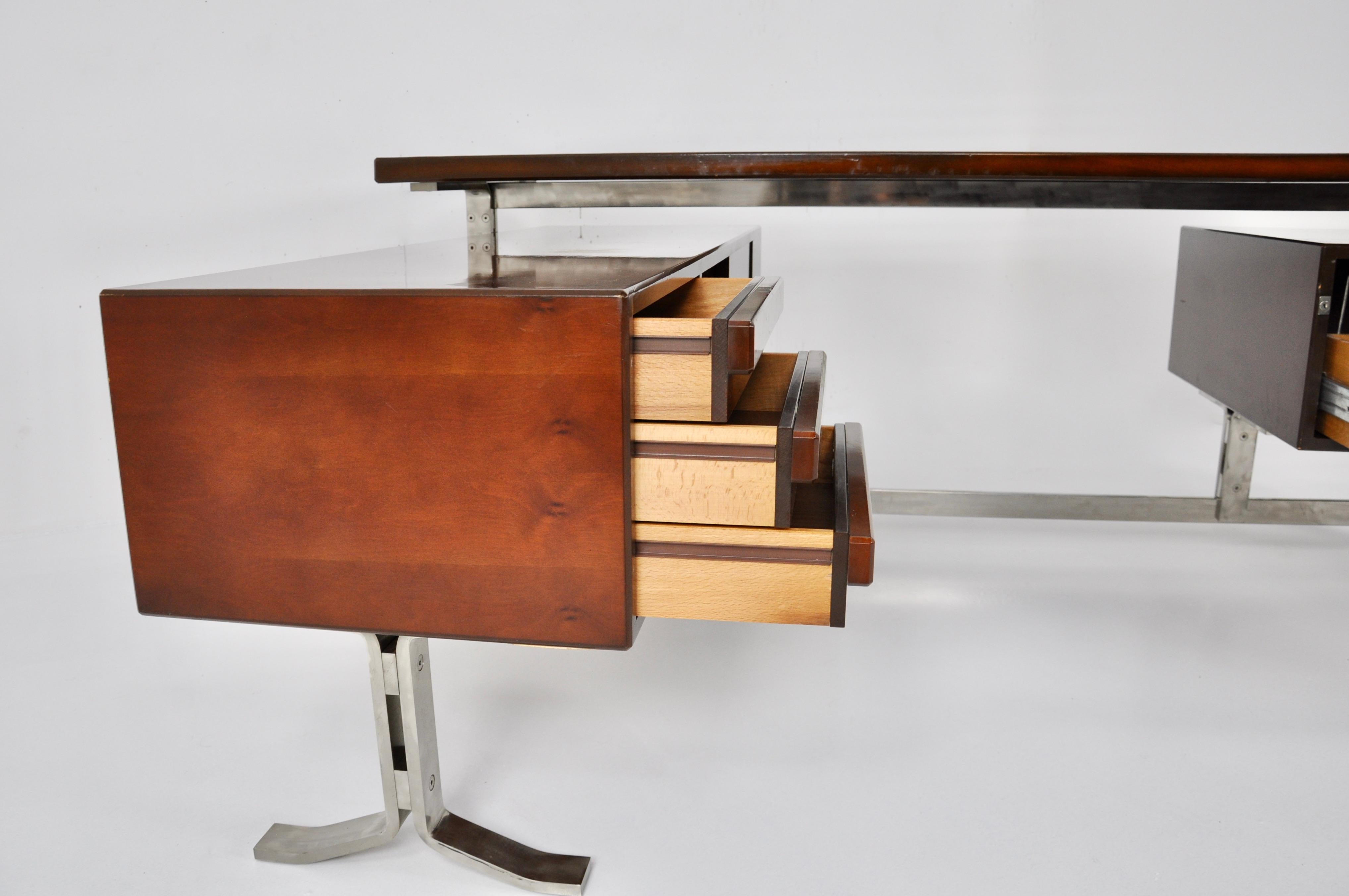 Metal Desk by Gianni Moscatelli for Formanova, 1960s