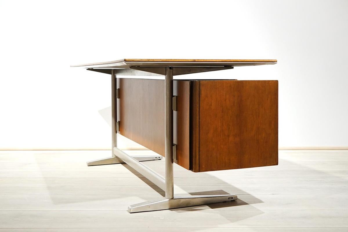 Desk by Gio Ponti and Alberto Rosselli, Rima Padova, Italy, circa 1955 For Sale 3