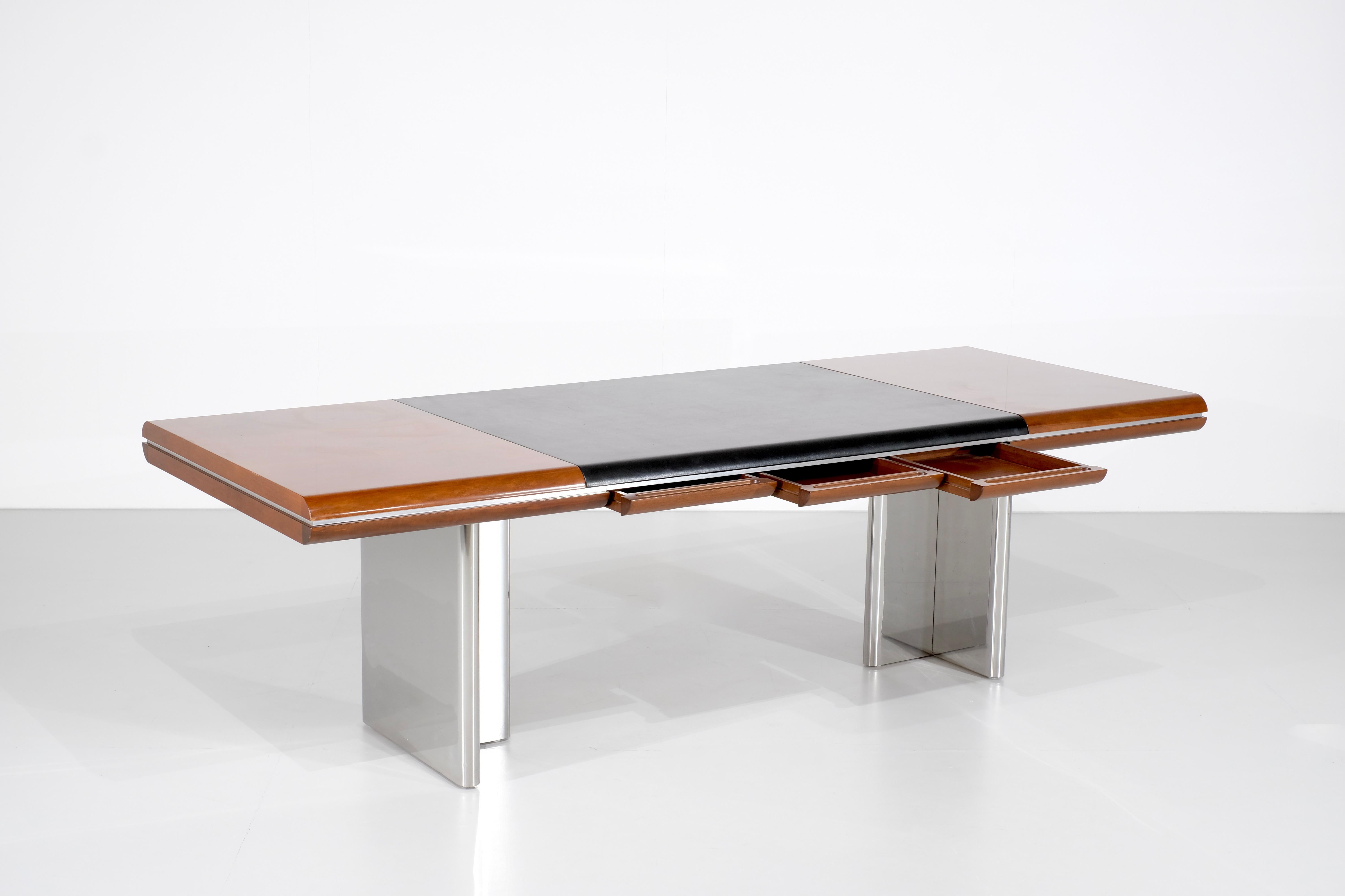 Italian Desk by Hans von Klier for Skipper, Italy 1970s. For Sale