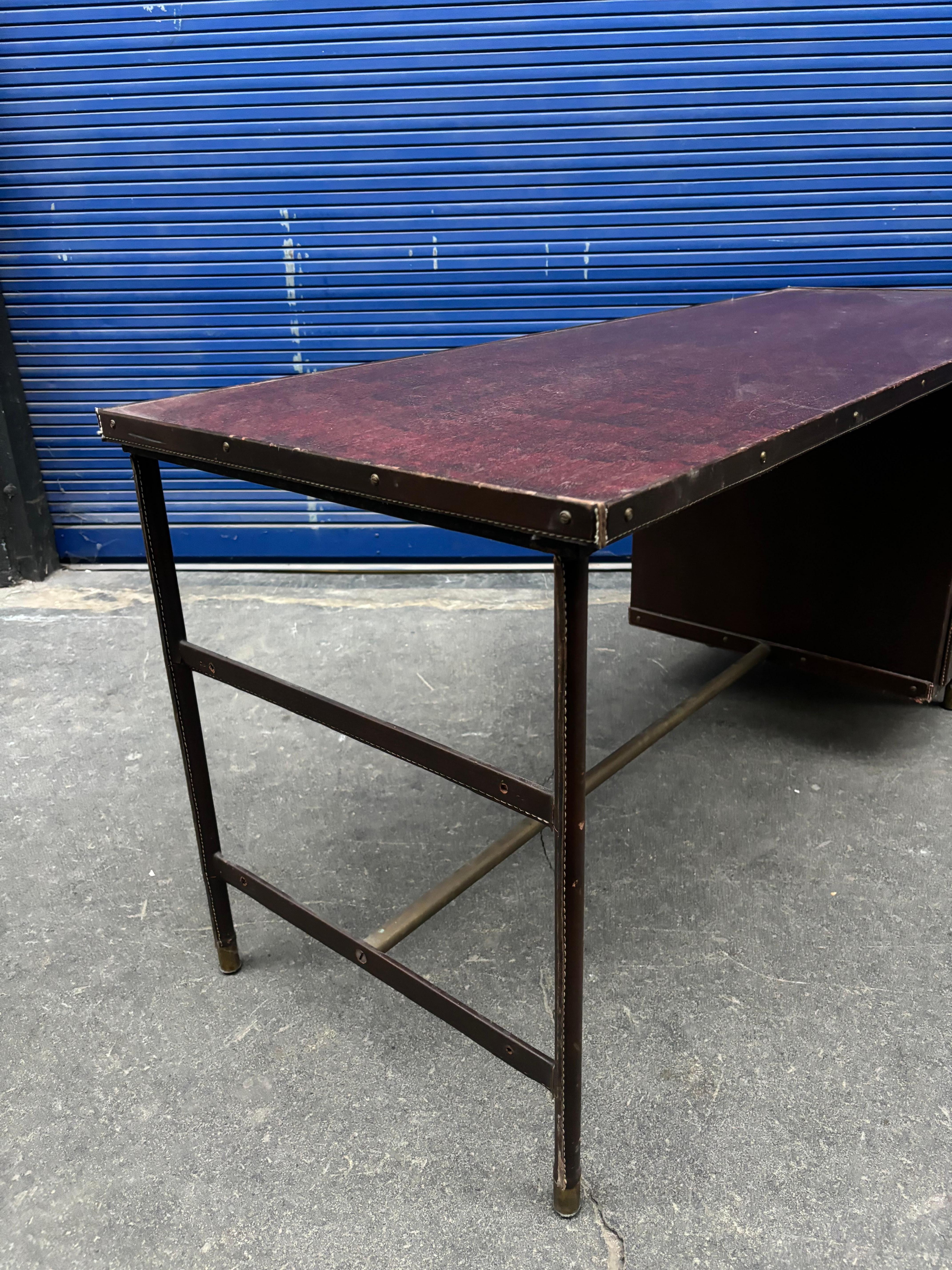 Scrivania di Jacques Adnet in vendita 3