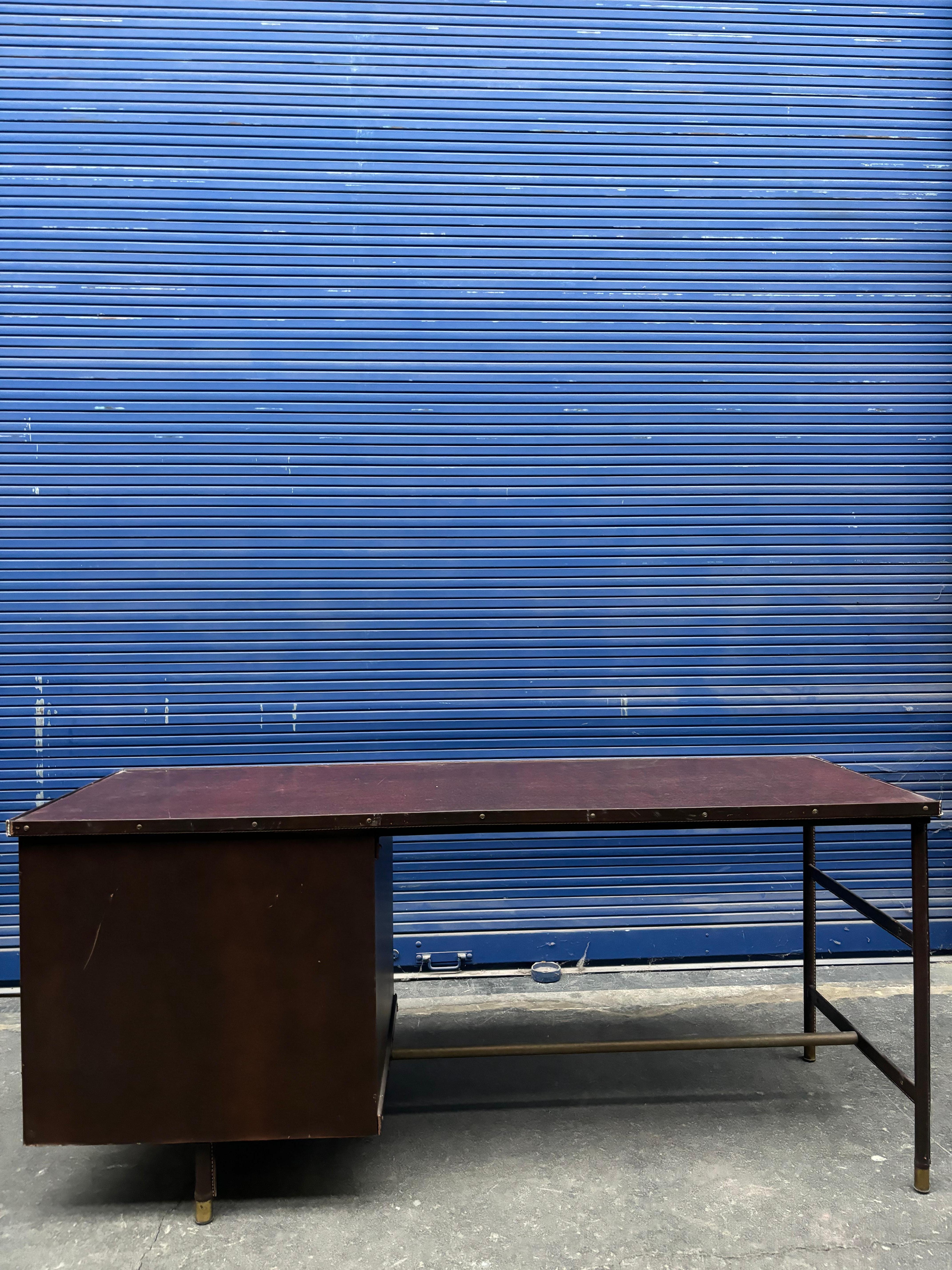 Scrivania di Jacques Adnet in vendita 6