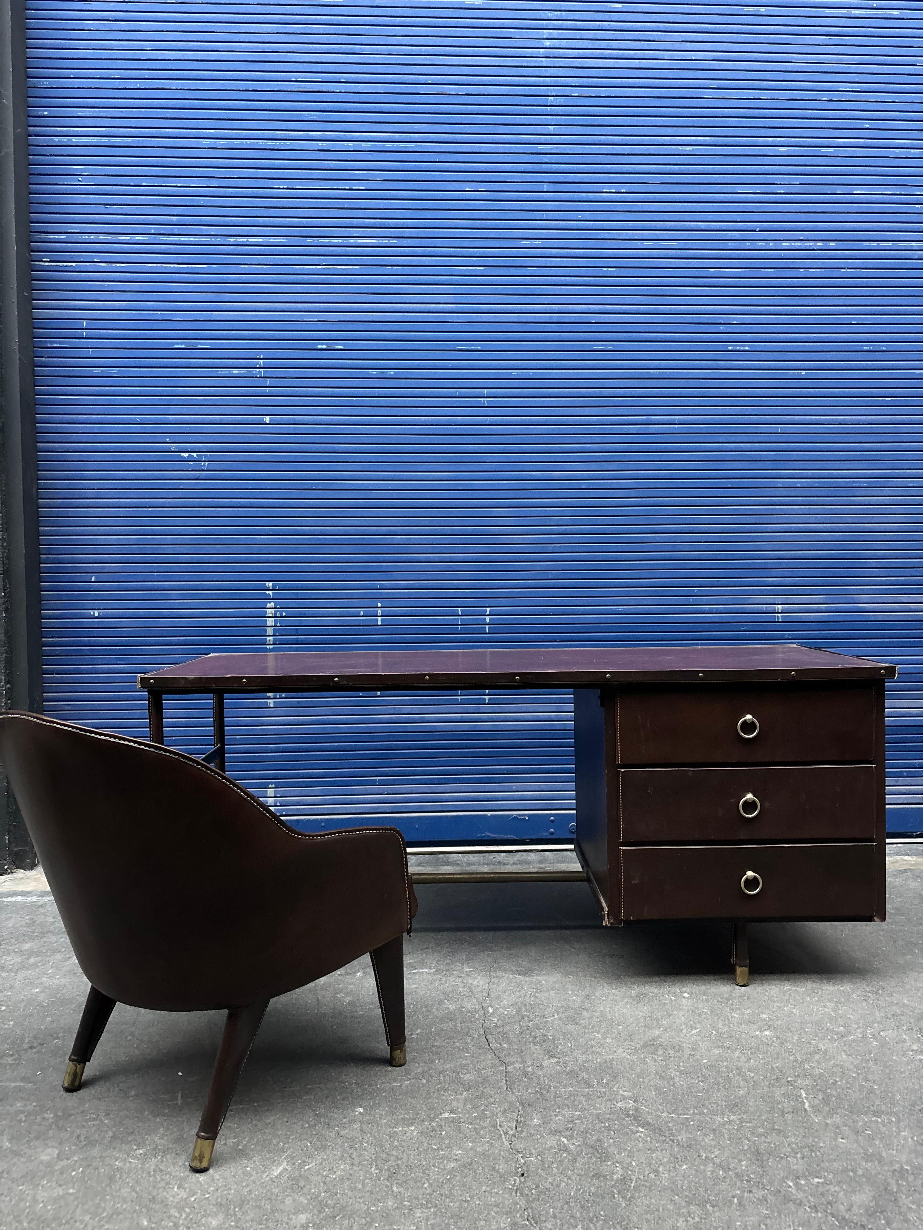 Scrivania di Jacques Adnet in vendita 11