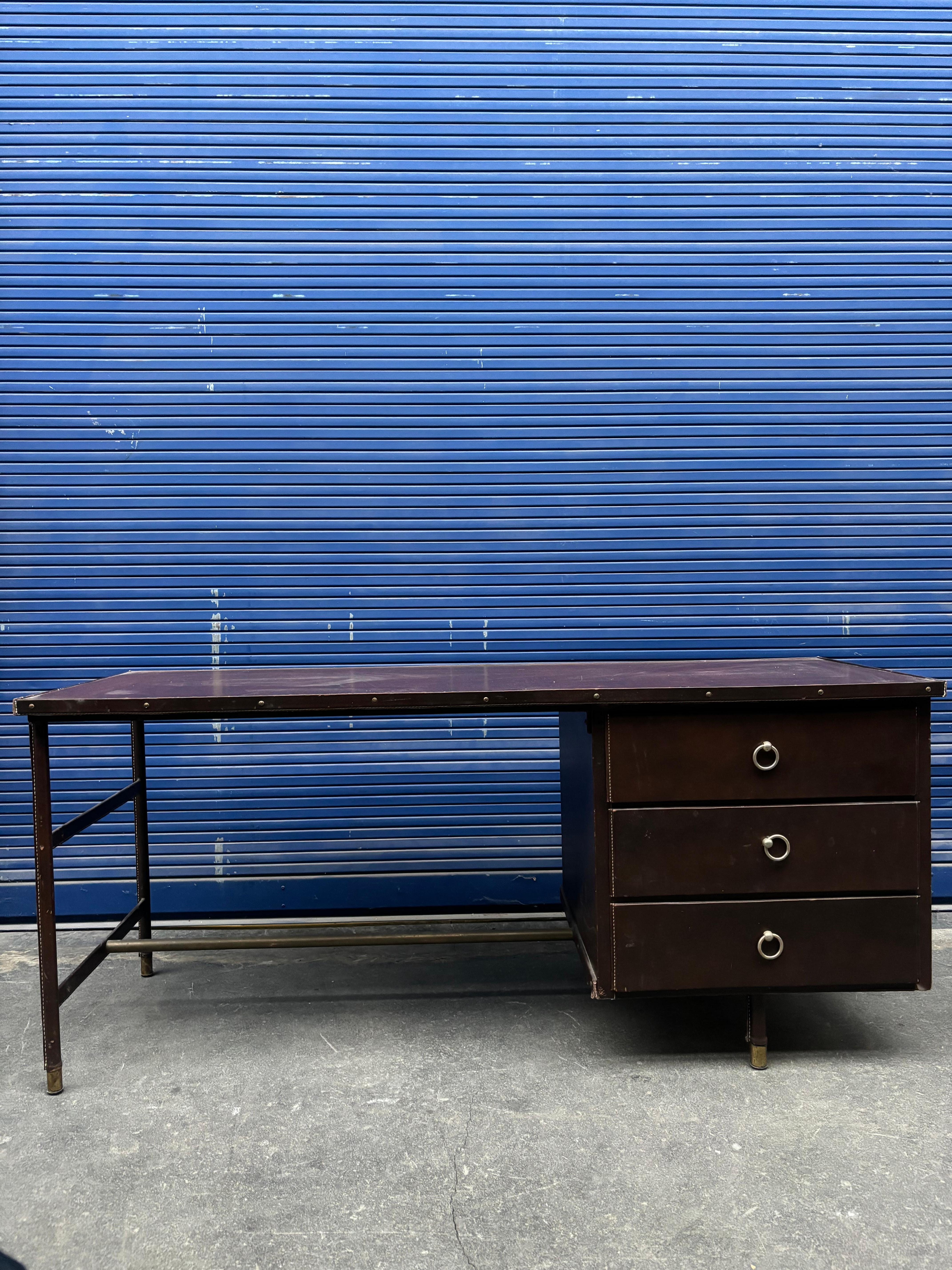 Francese Scrivania di Jacques Adnet in vendita