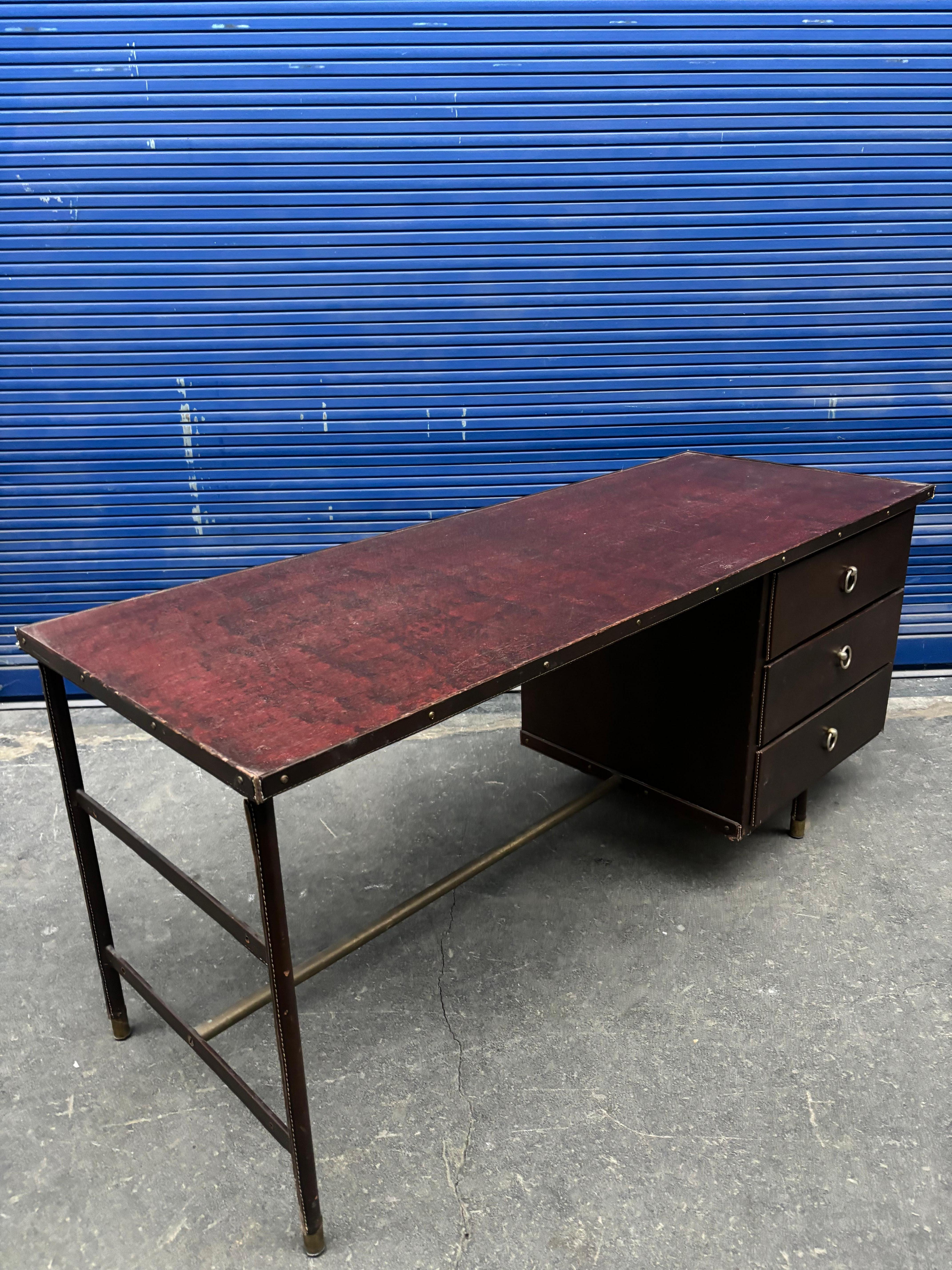 Scrivania di Jacques Adnet in vendita 2