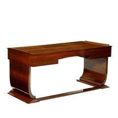 Bureau Art Déco en palissandre de Jules Leleu, années 1930