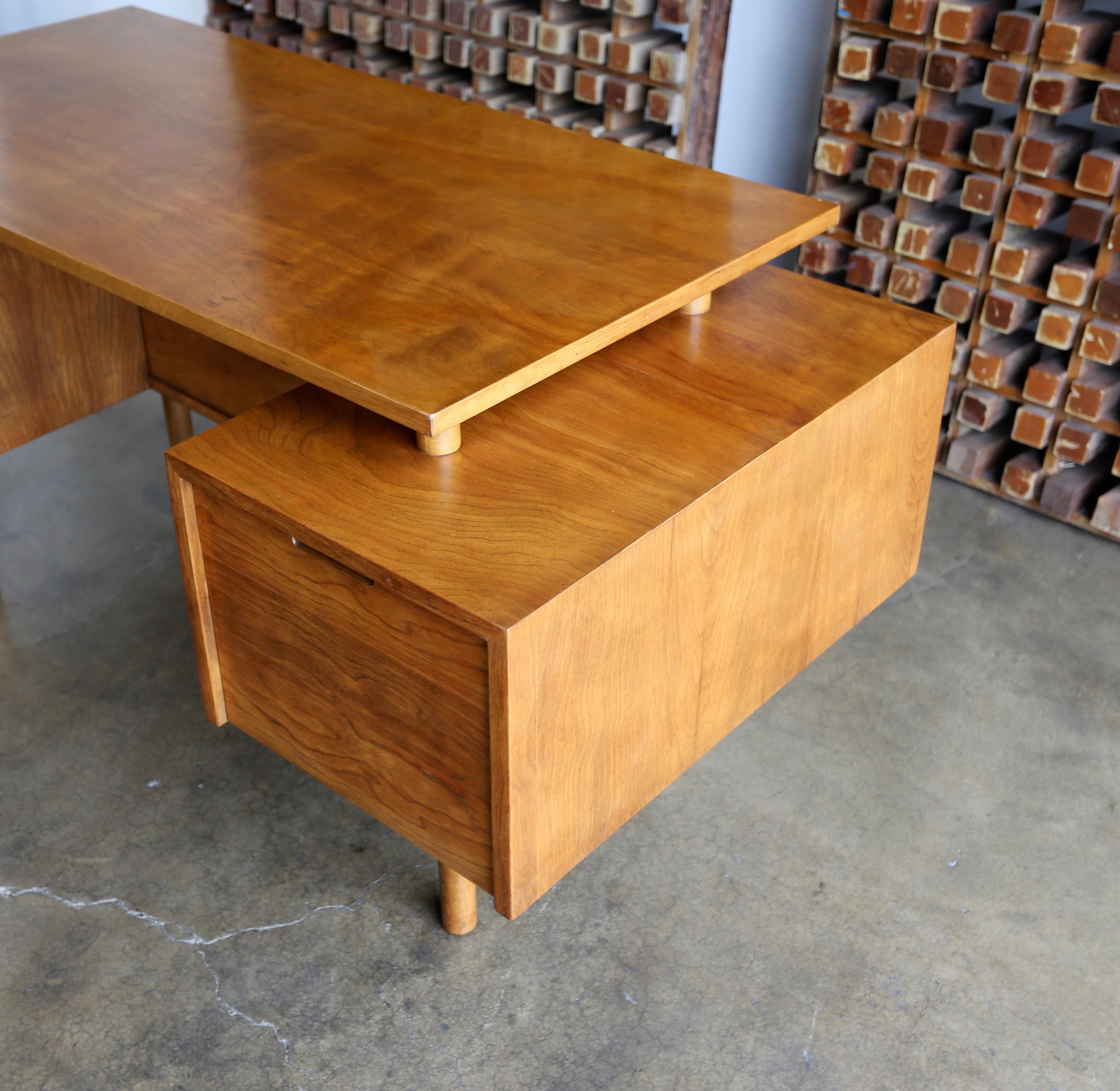 Walnut Desk by Milo Baughman for Glenn of California