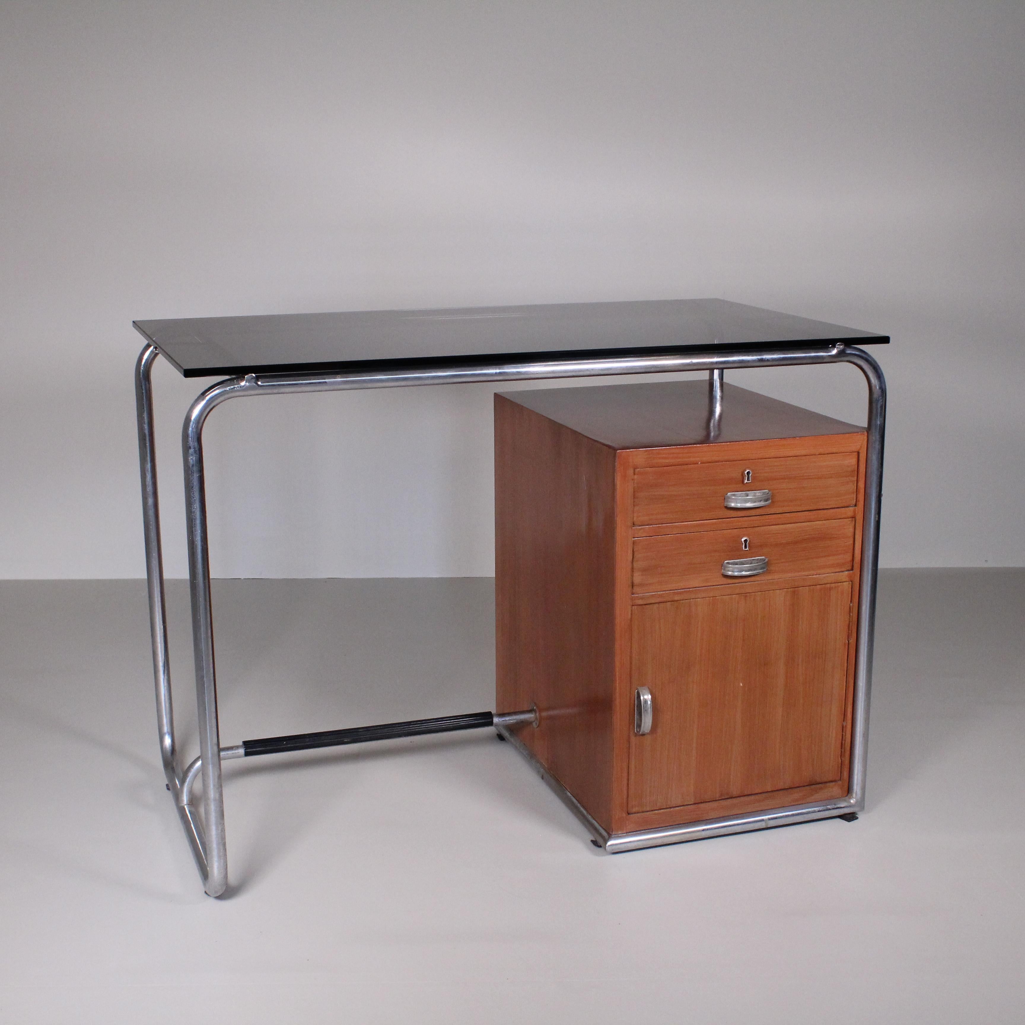 Steel Desk by Osvaldo Borsani For Sale
