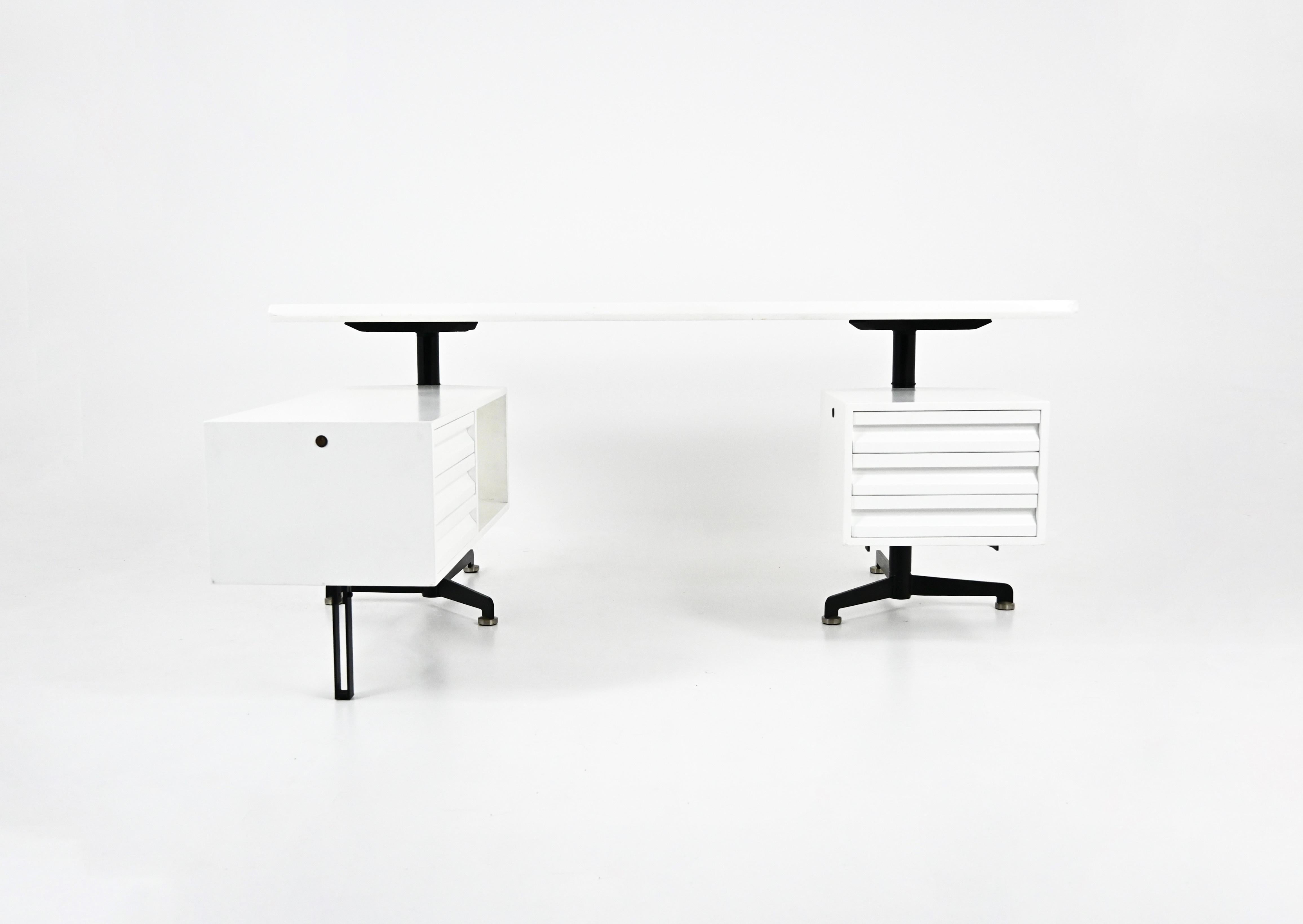 Escritorio de Osvaldo Borsani para Tecno, años 60 Italiano en venta