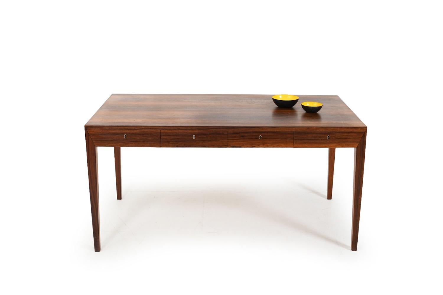 Desk by Severin Hansen for Haslev Møbler 1960s In Good Condition For Sale In Handewitt, DE