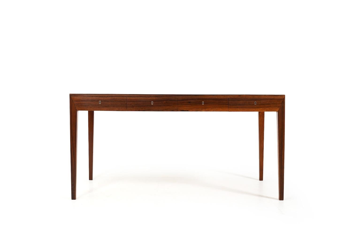 Wood Desk by Severin Hansen for Haslev Møbler 1960s For Sale
