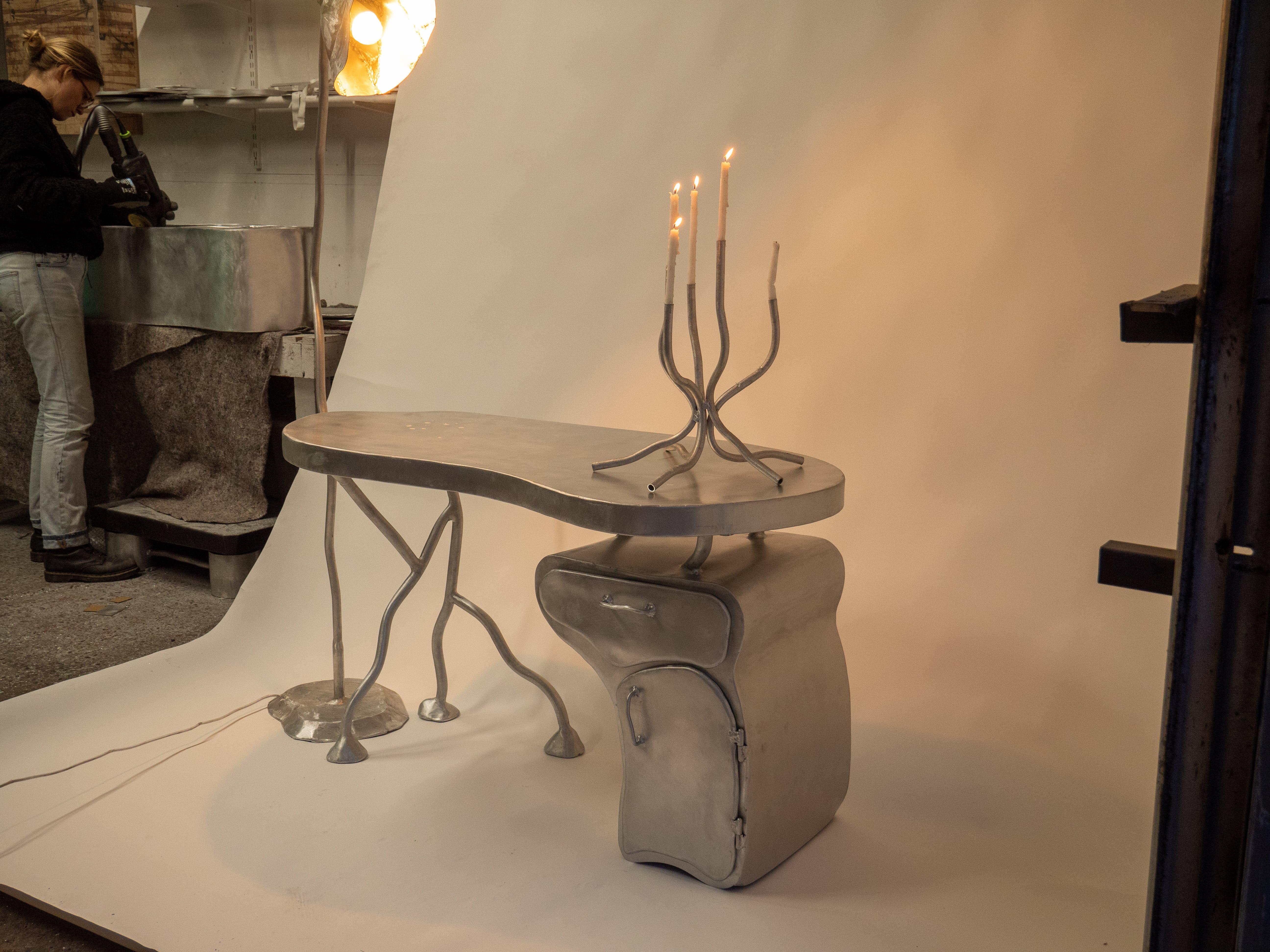 British 'Desk' by Six Dots Design surrealist metal For Sale