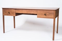 Basin Desk by Tretiak Works, Handmade Contemporary Walnut Brass