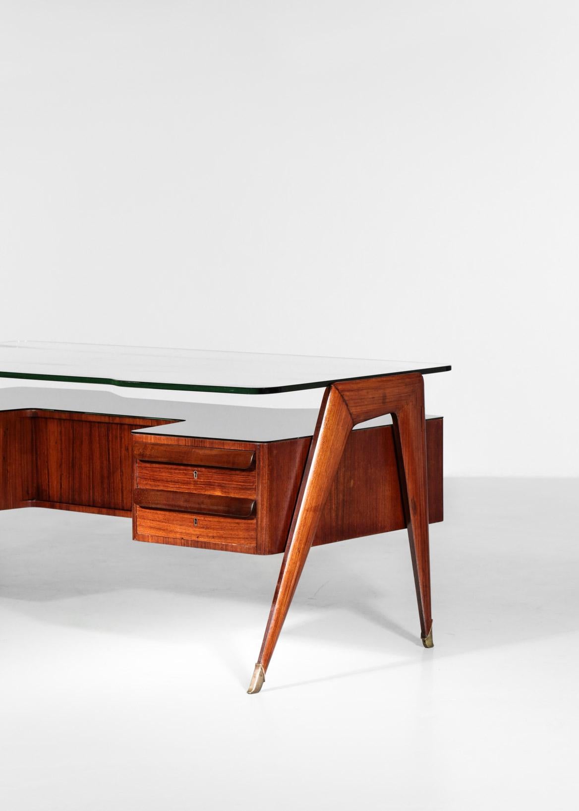 Schreibtisch von Vittorio Dassi:: 1950er Jahre Italienisches Design 11