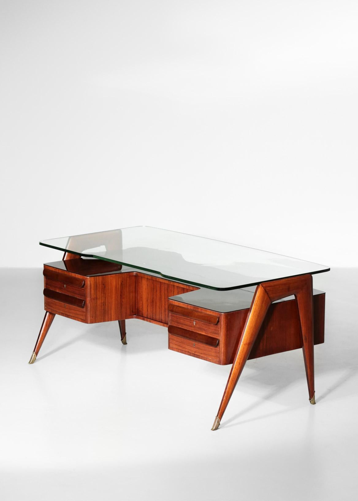 Mid-Century Modern Desk by Vittorio Dassi, 1950s Italian Design