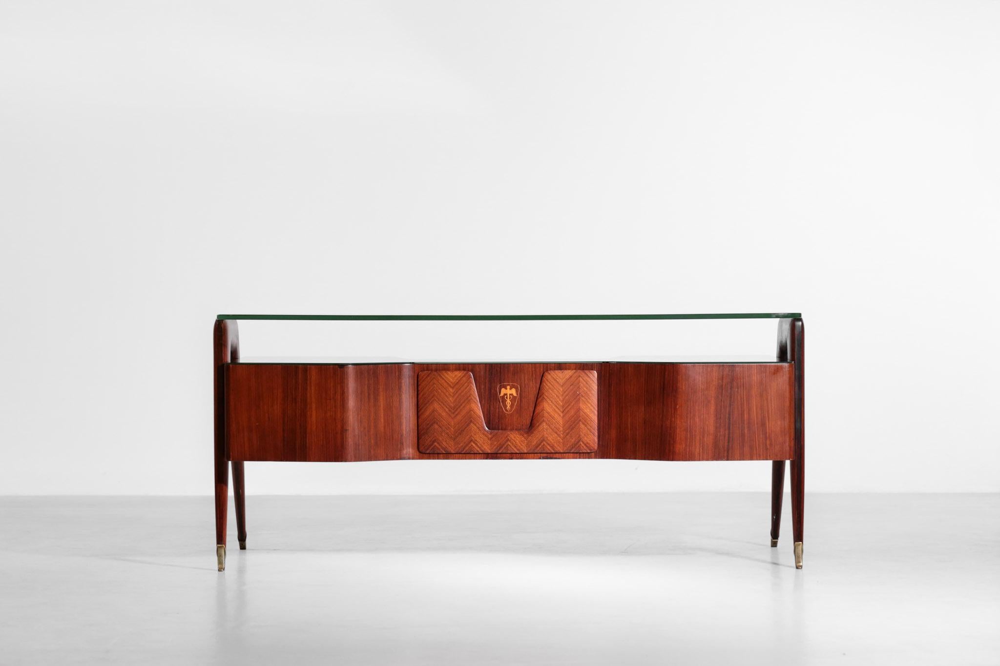 Desk by Vittorio Dassi, 1950s Italian Design In Good Condition In Lyon, FR