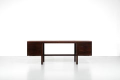 Desk " Canaan " in wood and leather by Marcel Breuer for Gavina, Italy 1950s.