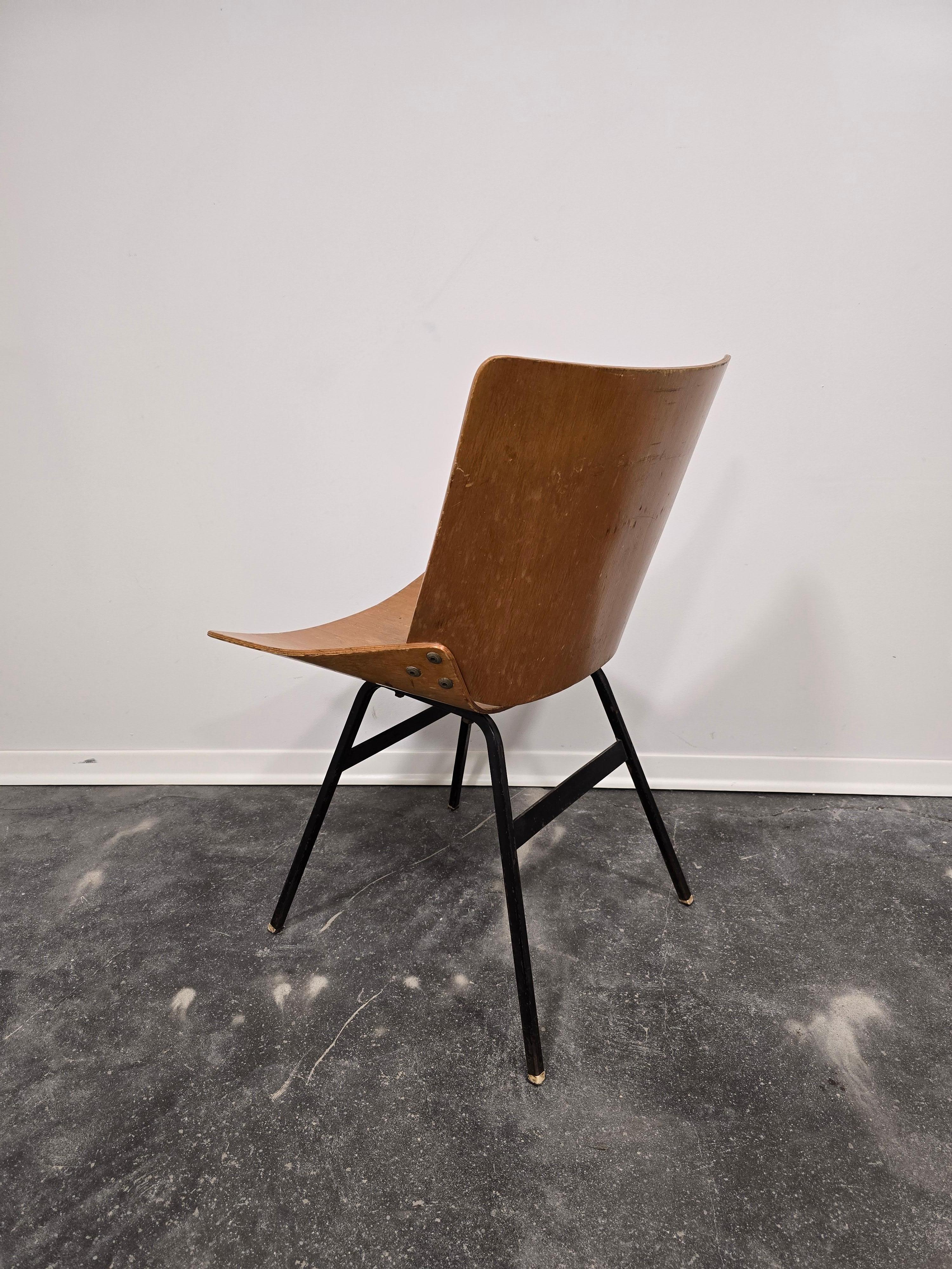 Steel Desk chair 1950s For Sale