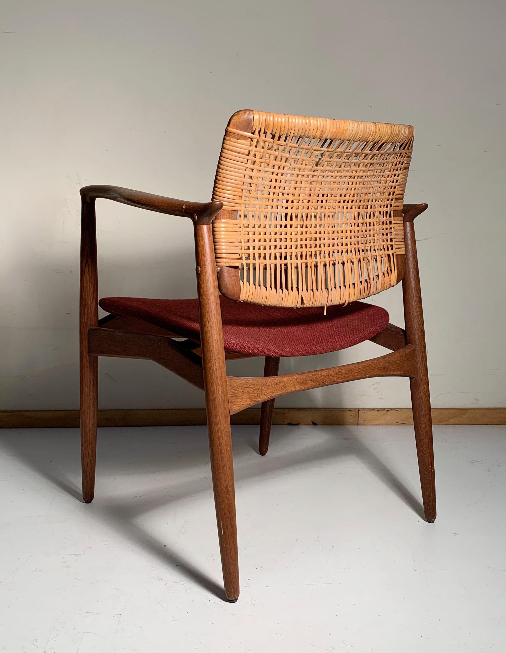 Mid-Century Modern Chaise de bureau d'Erik Buch pour Orum Mobelfabrik en vente