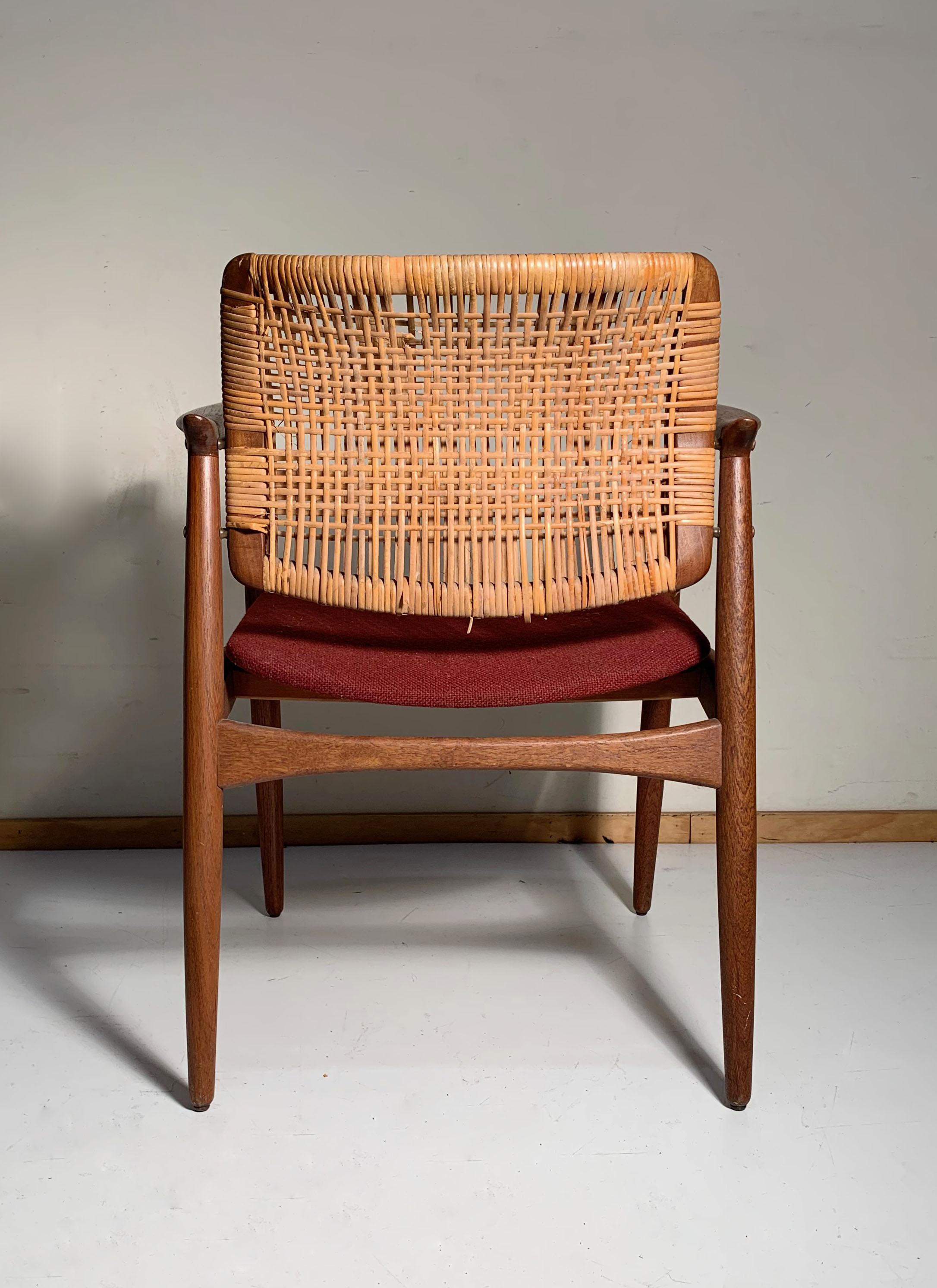 20th Century Desk Chair by Erik Buch for Orum Mobelfabrik For Sale