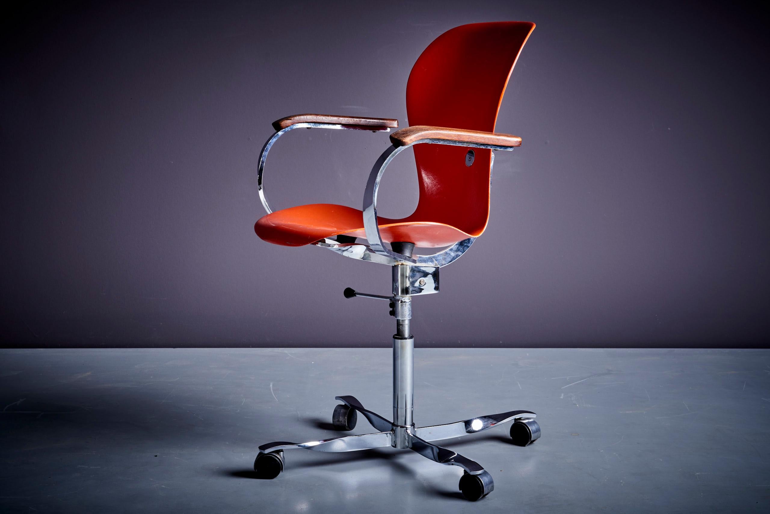 Mid-Century Modern Desk Chair by Gideon Kramer for Seattle Space Tower, US, 1962 For Sale
