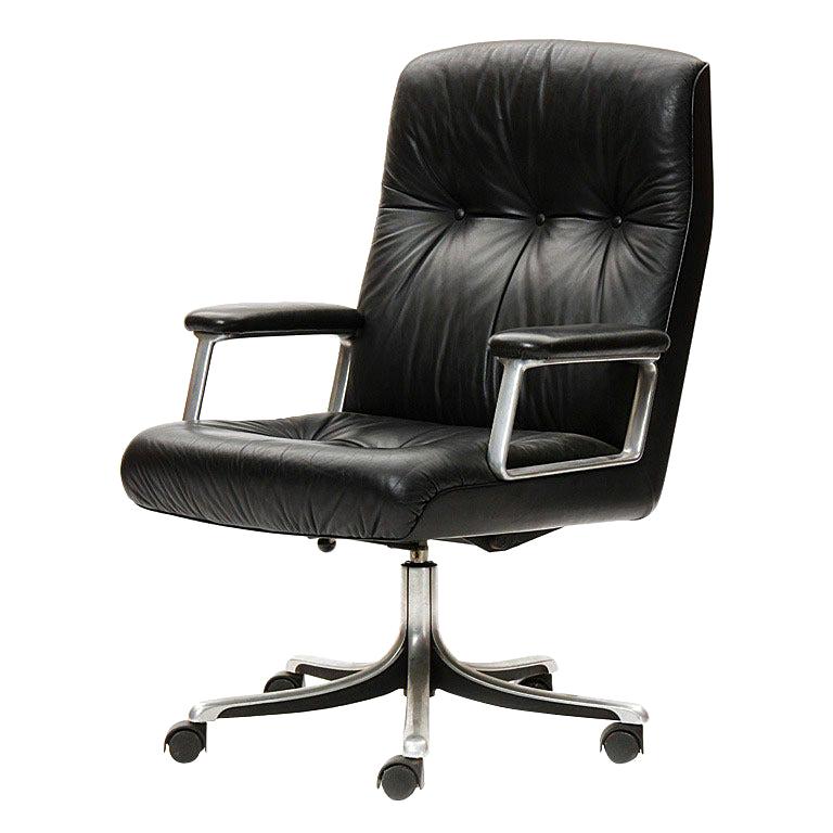 Handsome Vintage Industrial Cole Steel Desk Chair at 1stdibs