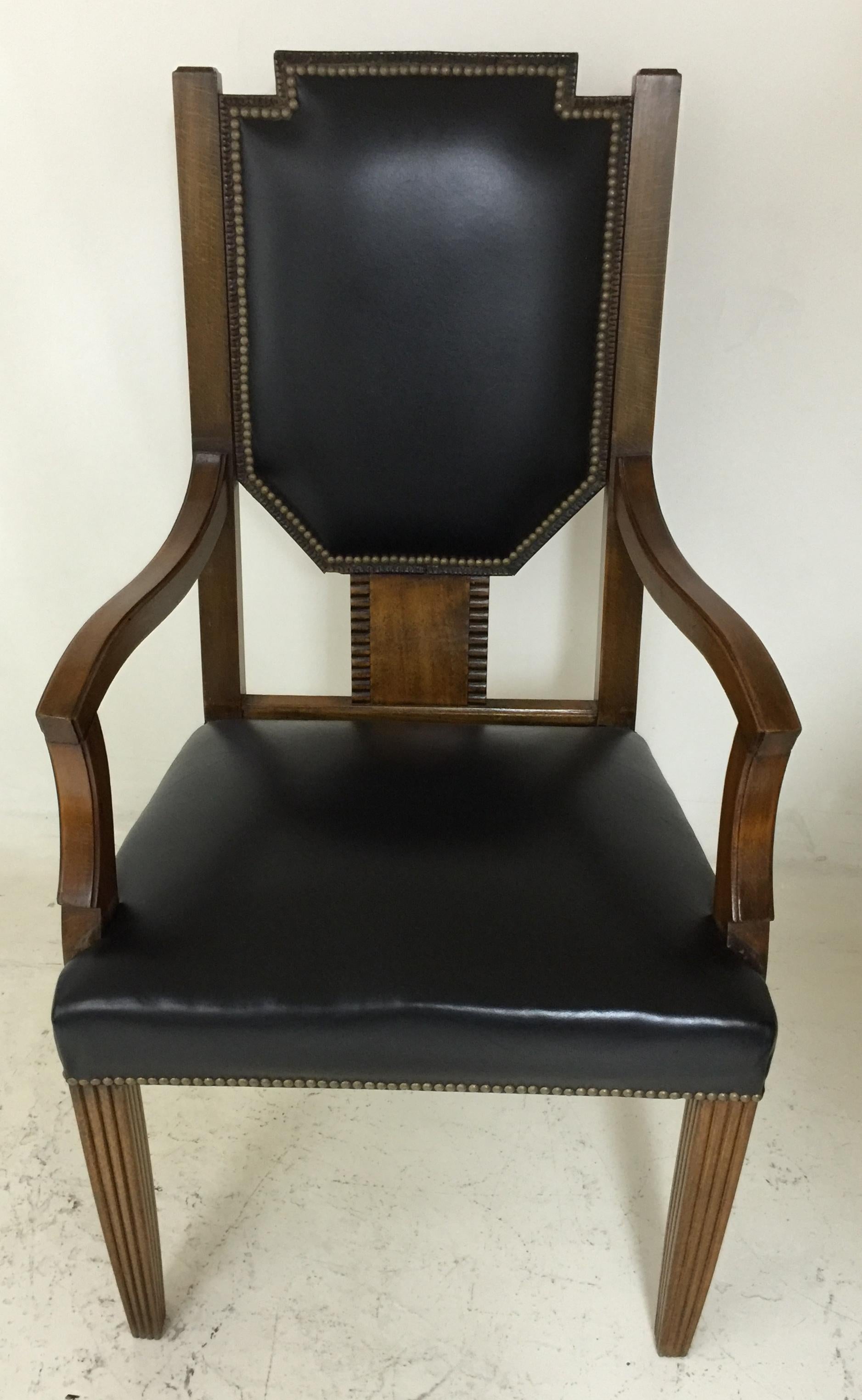 Art Deco desk chair

Material: leather and wood
Year: 1930
Country: Germany
If you are looking for a desk chair to match your desk, we have what you need.
We have specialized in the sale of Art Deco and Art Nouveau and Vintage styles since 1982.If