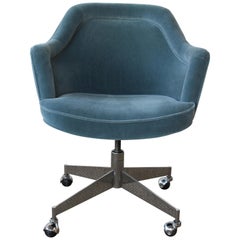 Desk Chair in Mohair, USA, 1960s