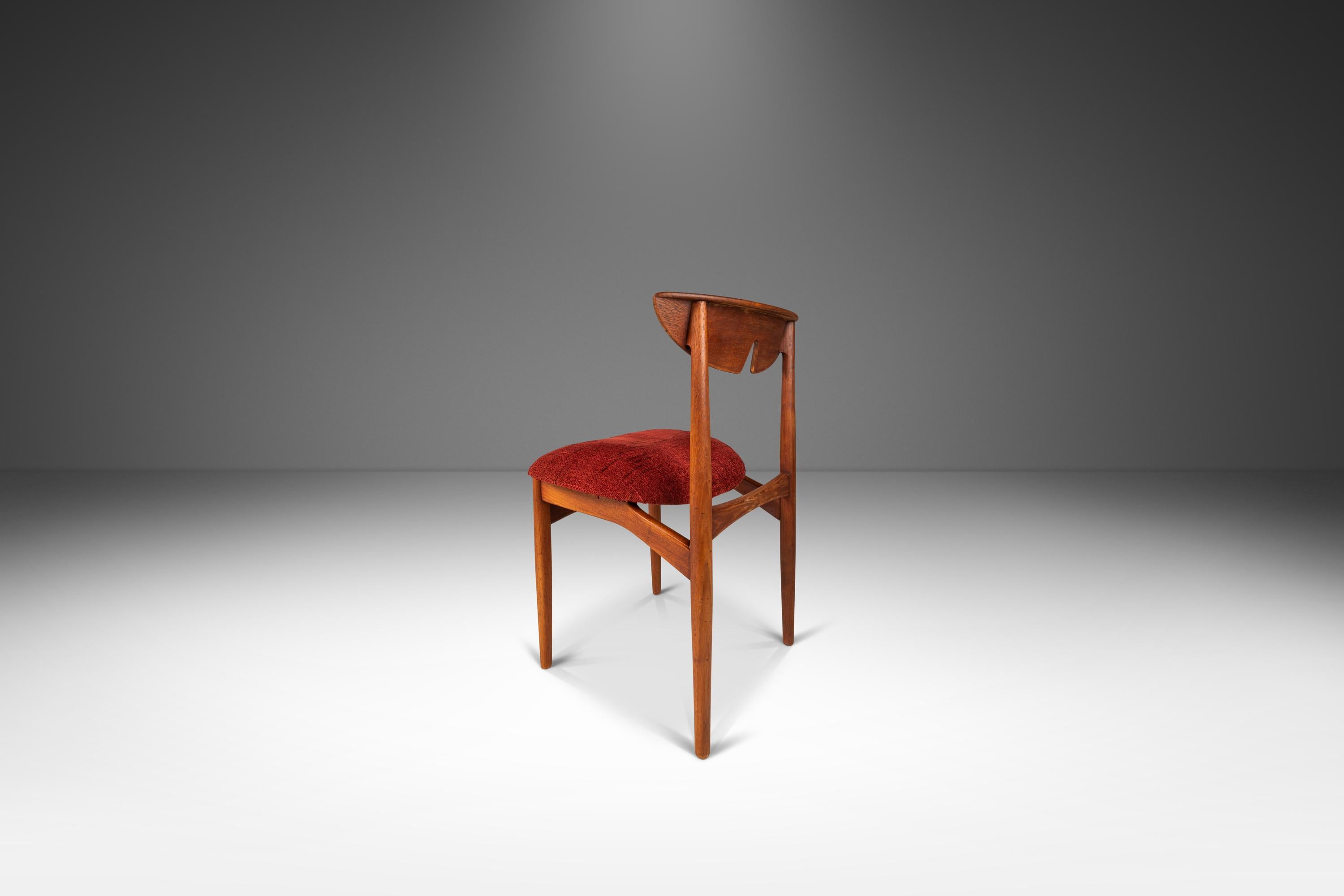 Desk Chair in Teak by Kurt Østervig for International Designers, Denmark, 1960s In Good Condition For Sale In Deland, FL