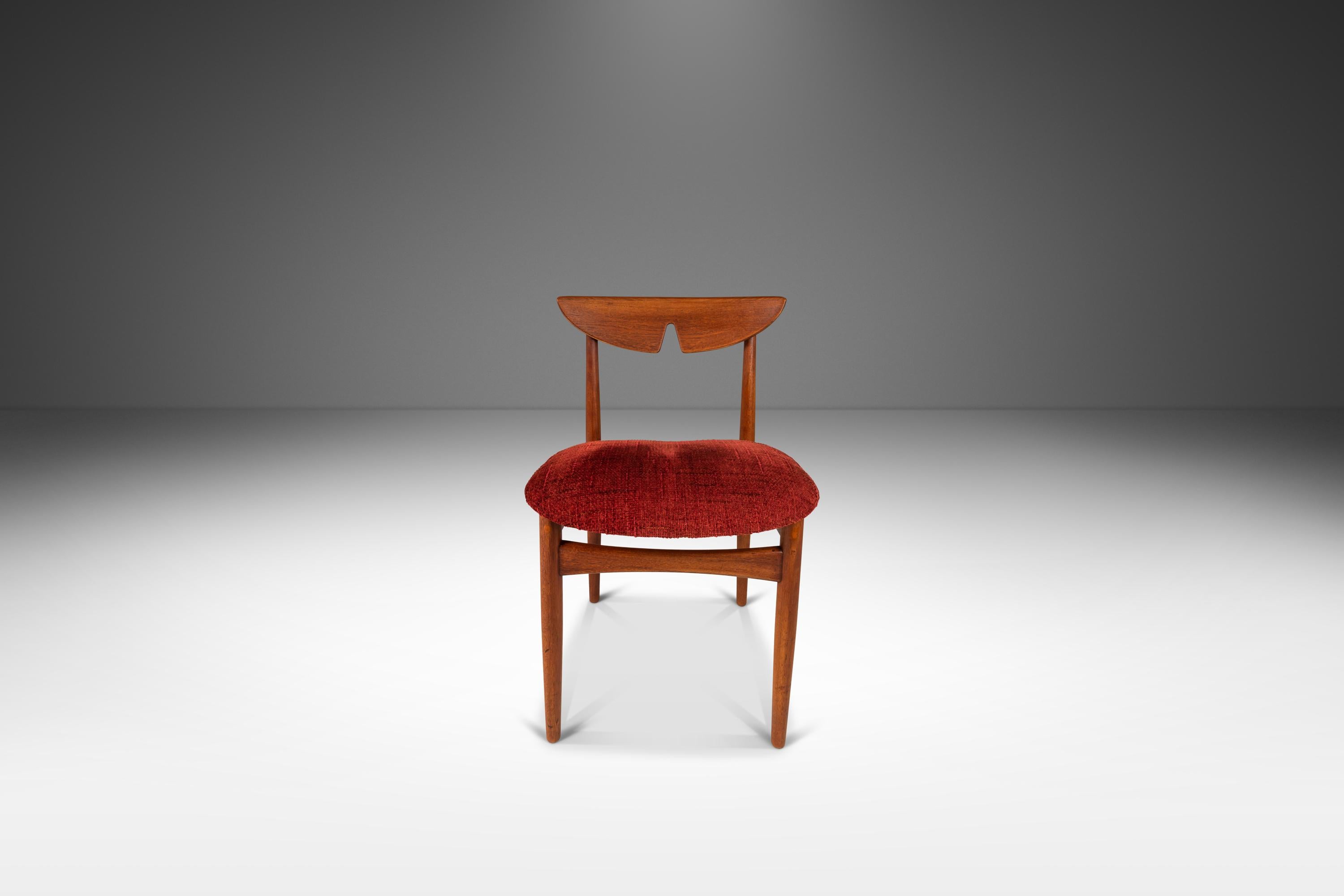 Fabric Desk Chair in Teak by Kurt Østervig for International Designers, Denmark, 1960s For Sale