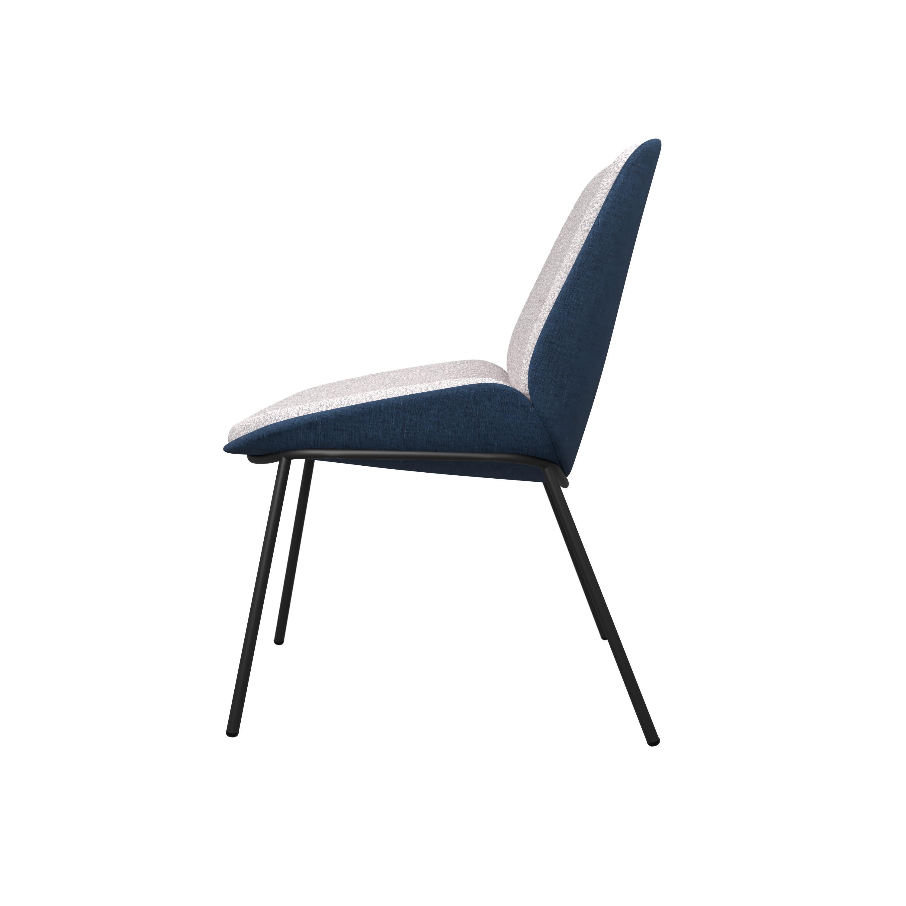 Industriel Chaise de bureau Munch combinant tissu et bouclette fabriquée à la main par Murmurio en vente