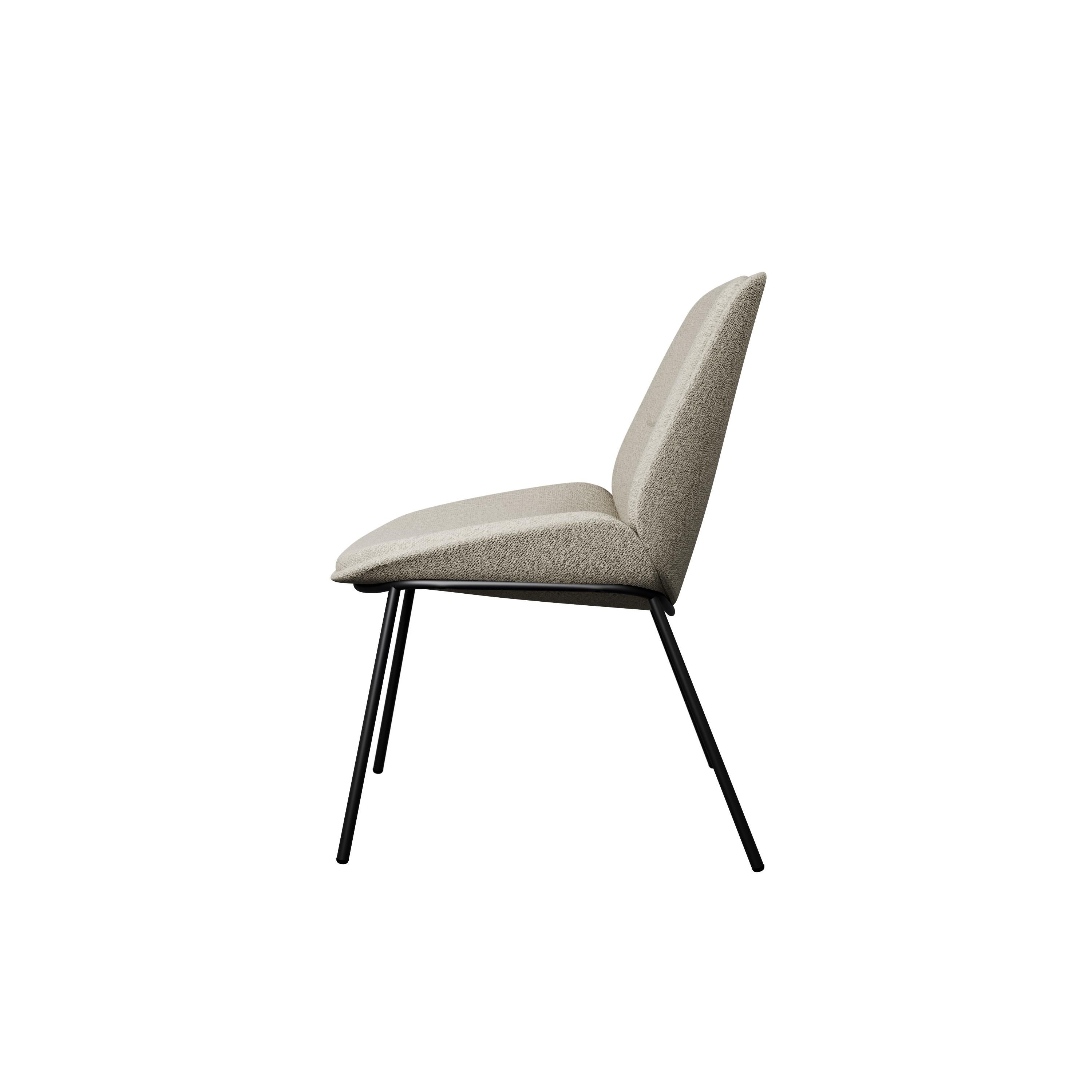 Desk chair Munch with Loop Cream boucle handcrafted by Murmurio In New Condition For Sale In Lordelo, PT