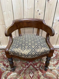 Chaise de bureau de l'époque Napoléon III - style Louis-Philippe